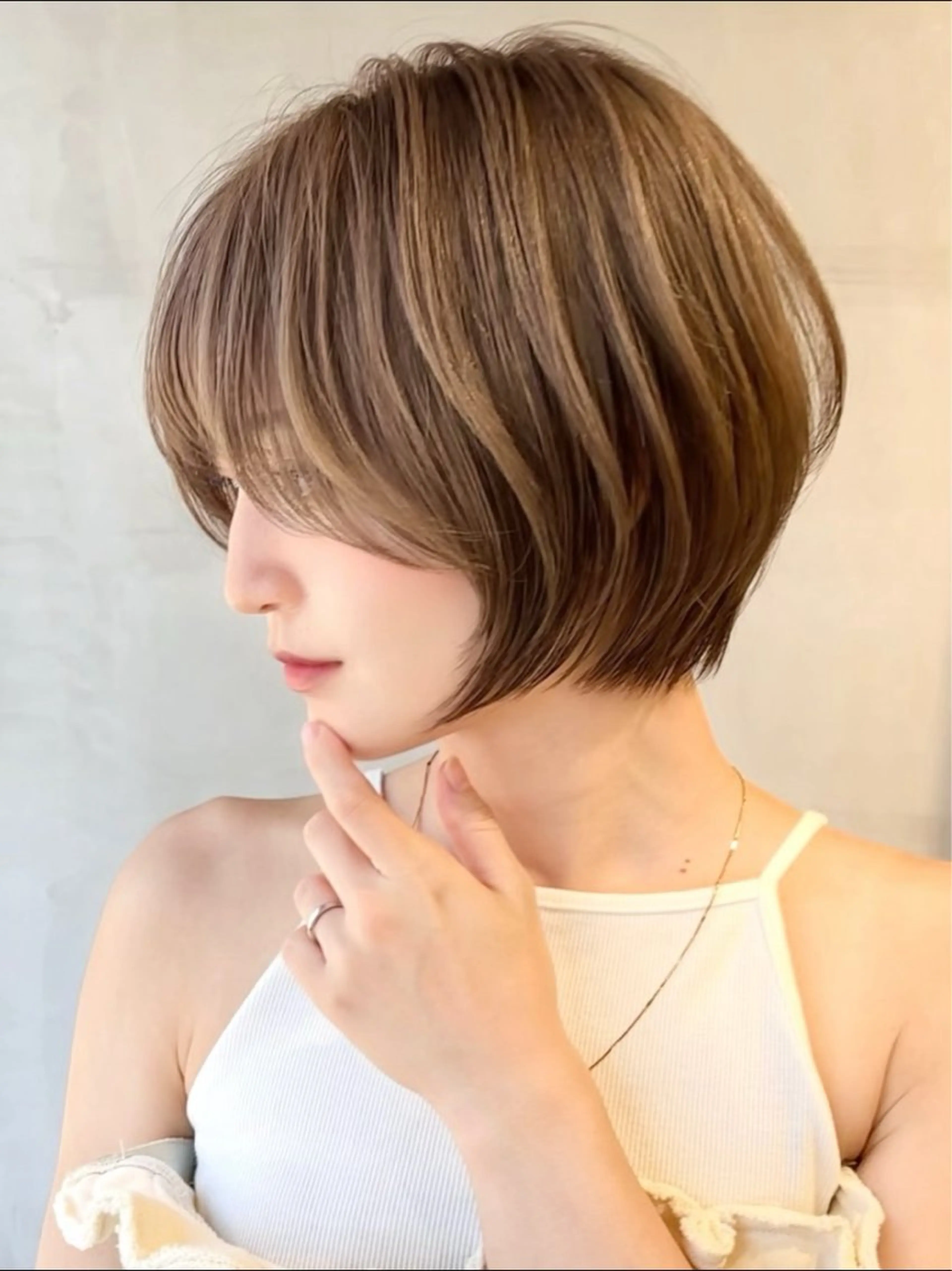 ショート カラー カット ヘアカラー トリートメント ✨大川 錬✨ -7歳若返りショートのヘアスタイル