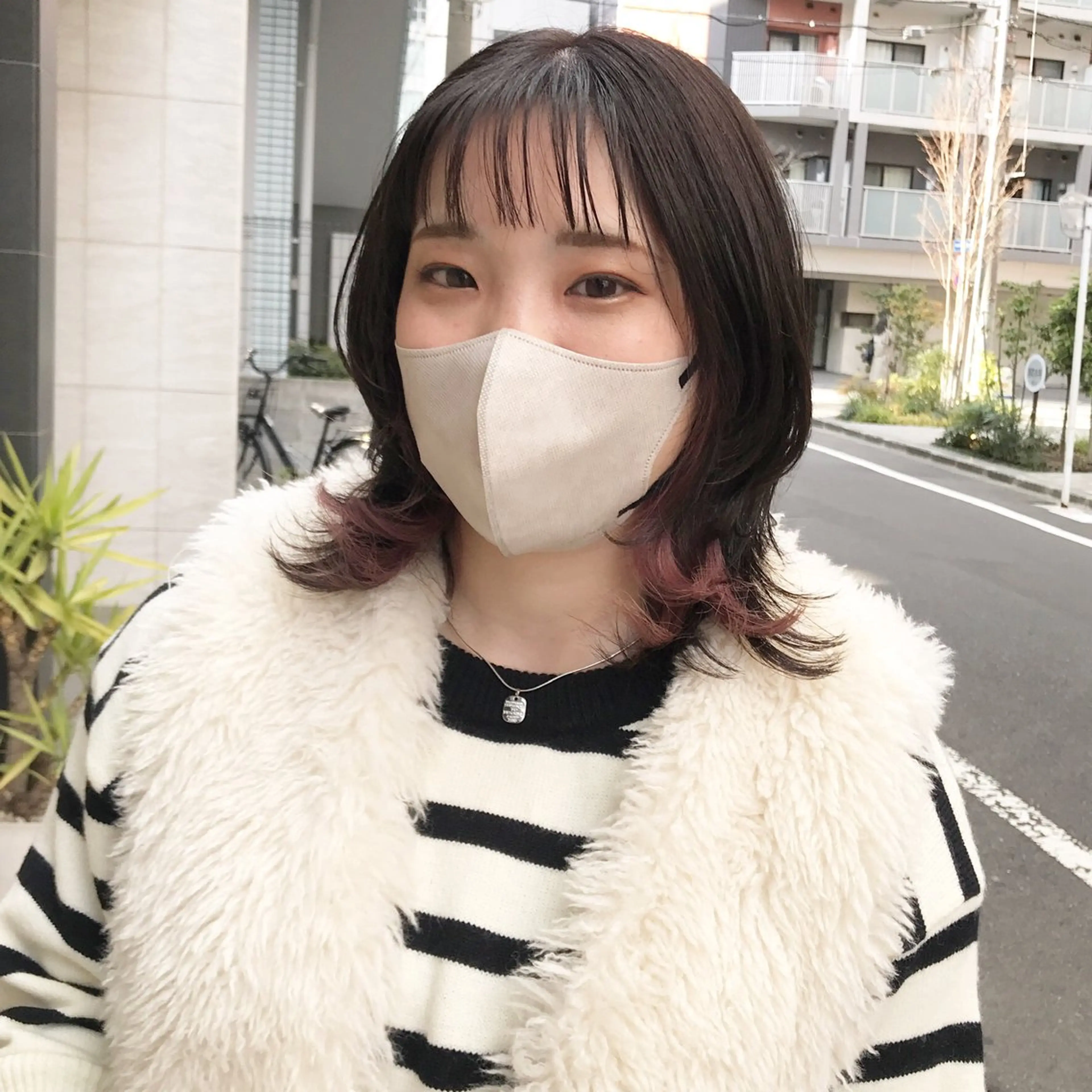 ミディアム カラー デザインカラー ピンクカラー ウルフカット カット ヘアカラー トリートメント ヘアセット ✂︎ウルフ・ショート ✂︎MIKUNIのヘアスタイル