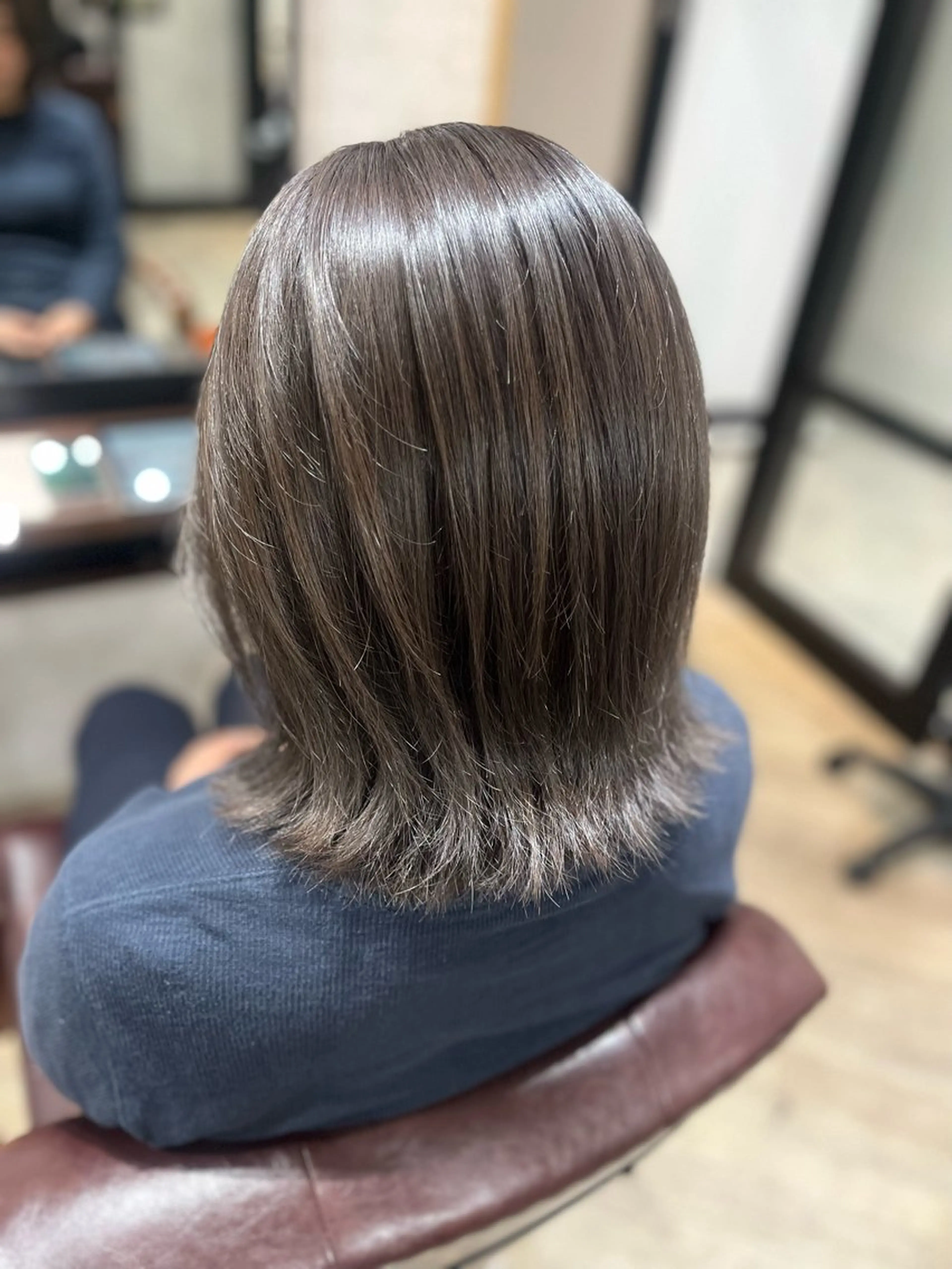 ショート カラー ブリーチ グレージュ パープルカラー パープルグレージュ 🫧ぷる艶カラー🫧 Yuubi🦩のヘアスタイル