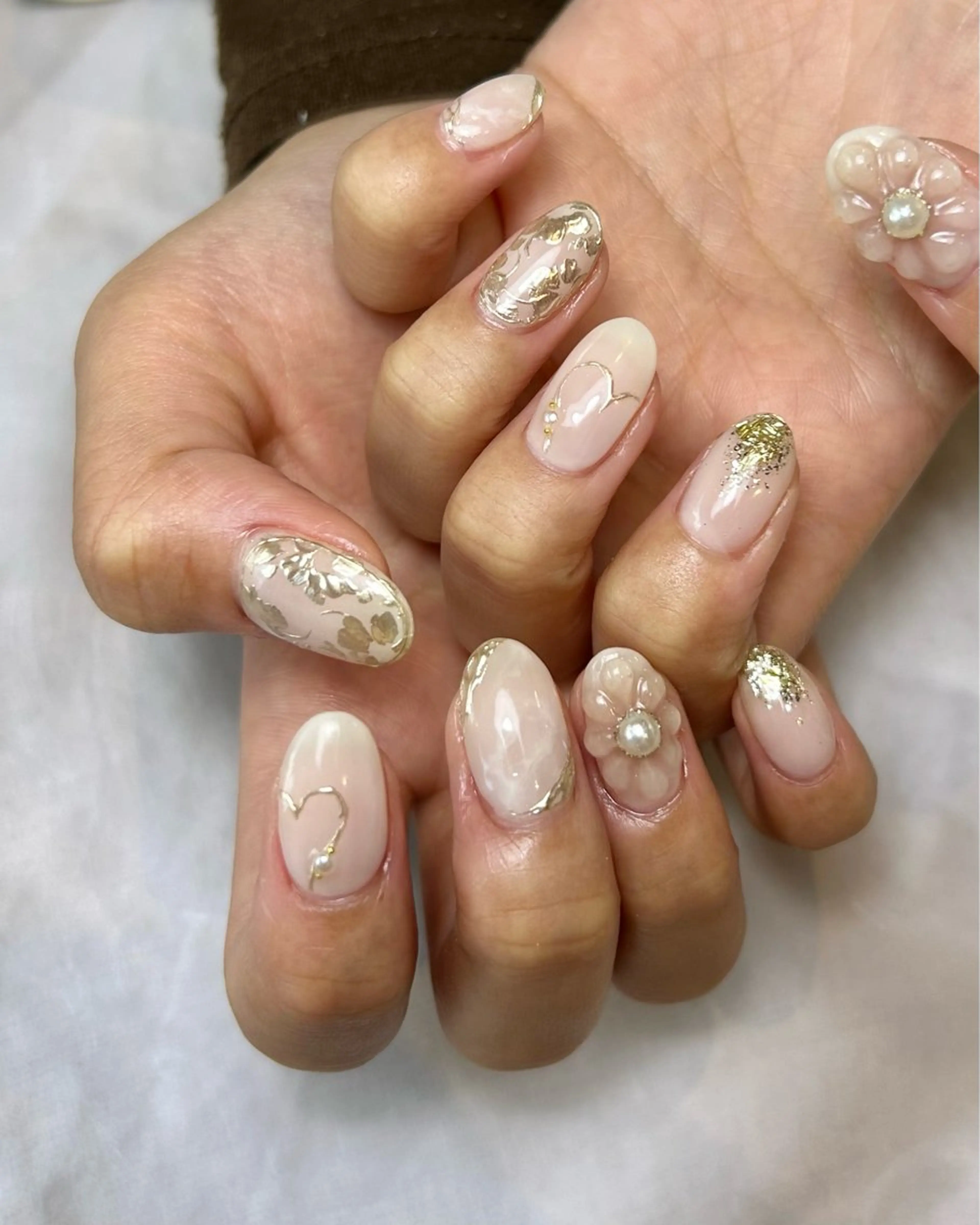 ネイル フラワーネイル 持ち込み ぷっくりネイル ハンドネイル Reflection marikoのネイルデザイン