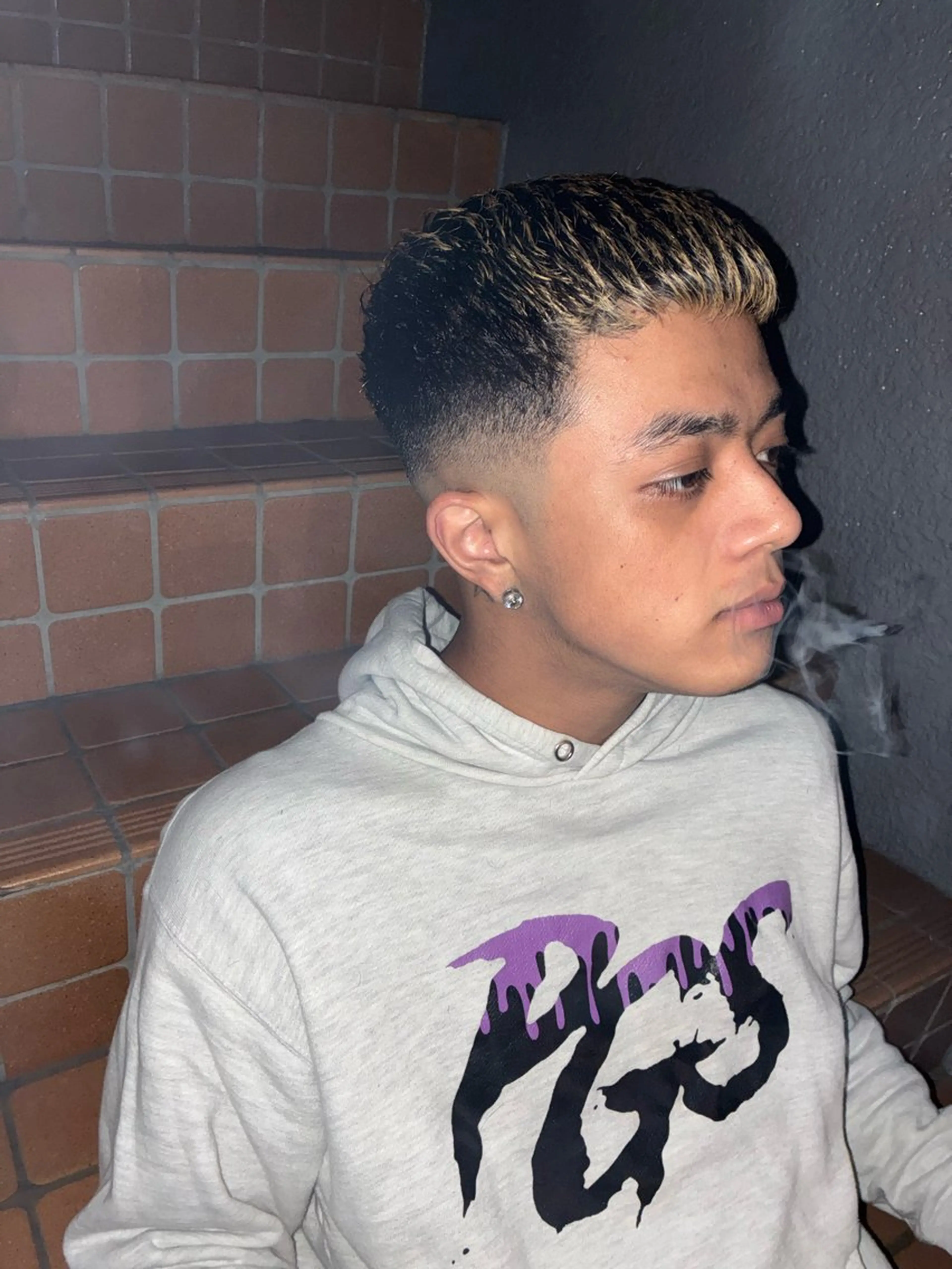 メンズ フェードカット 松本 蓮慈のヘアスタイル