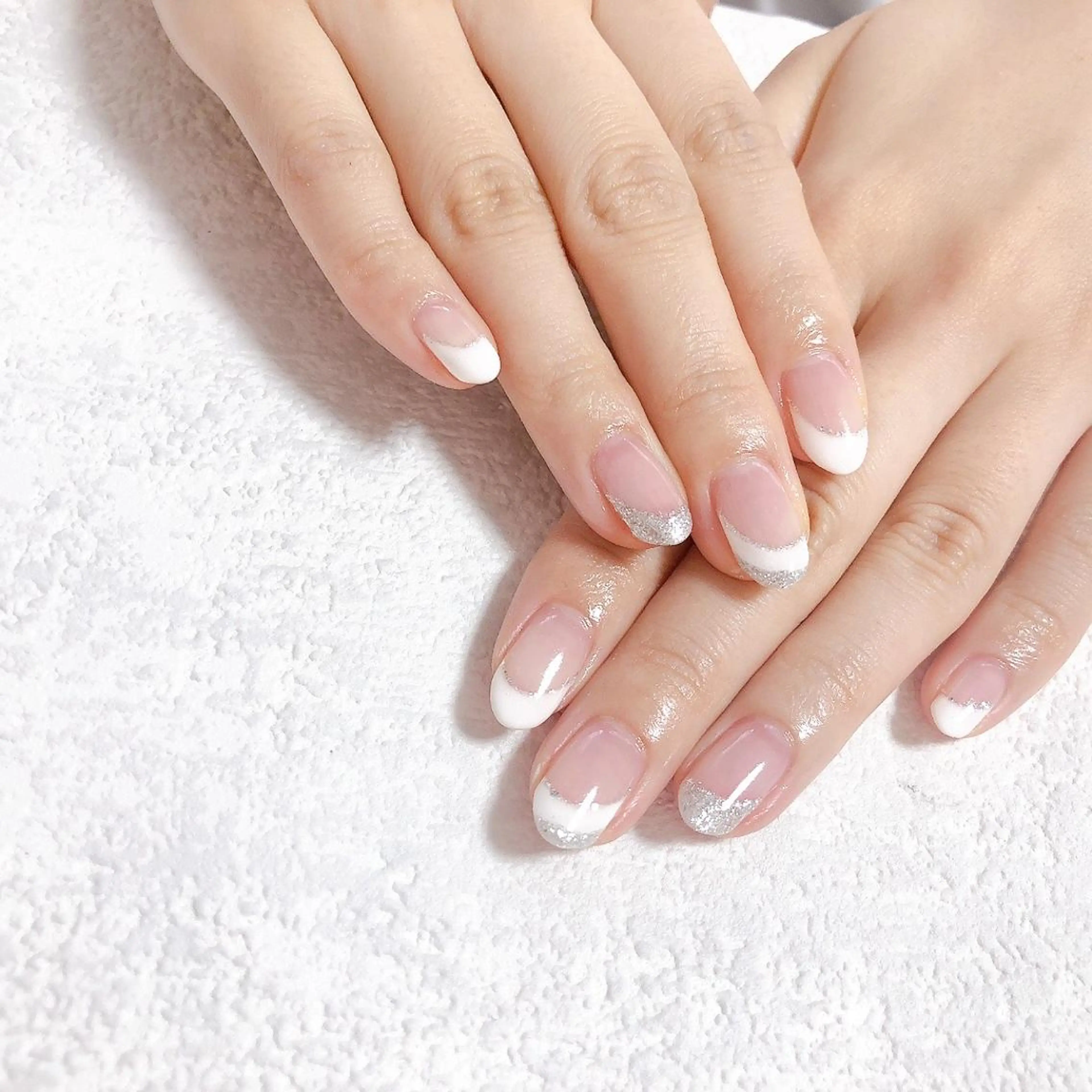 ネイル フレンチネイル ジェルネイル 韓国ネイル メンズネイル パラジェル kiki nail たまプラーザのネイルデザイン