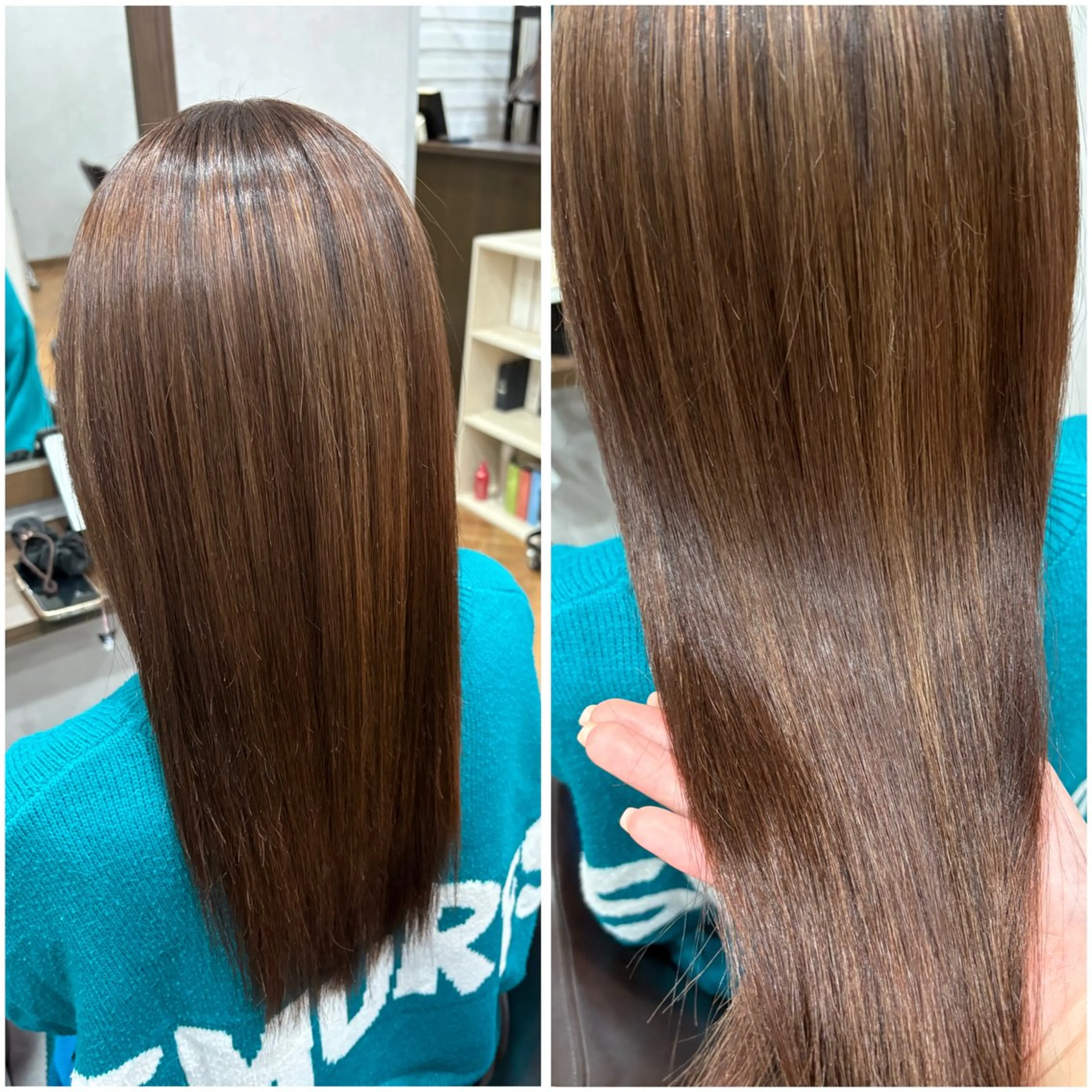 ロング 縮毛矯正 nanako 🖤予約リクエスト◎のヘアスタイル