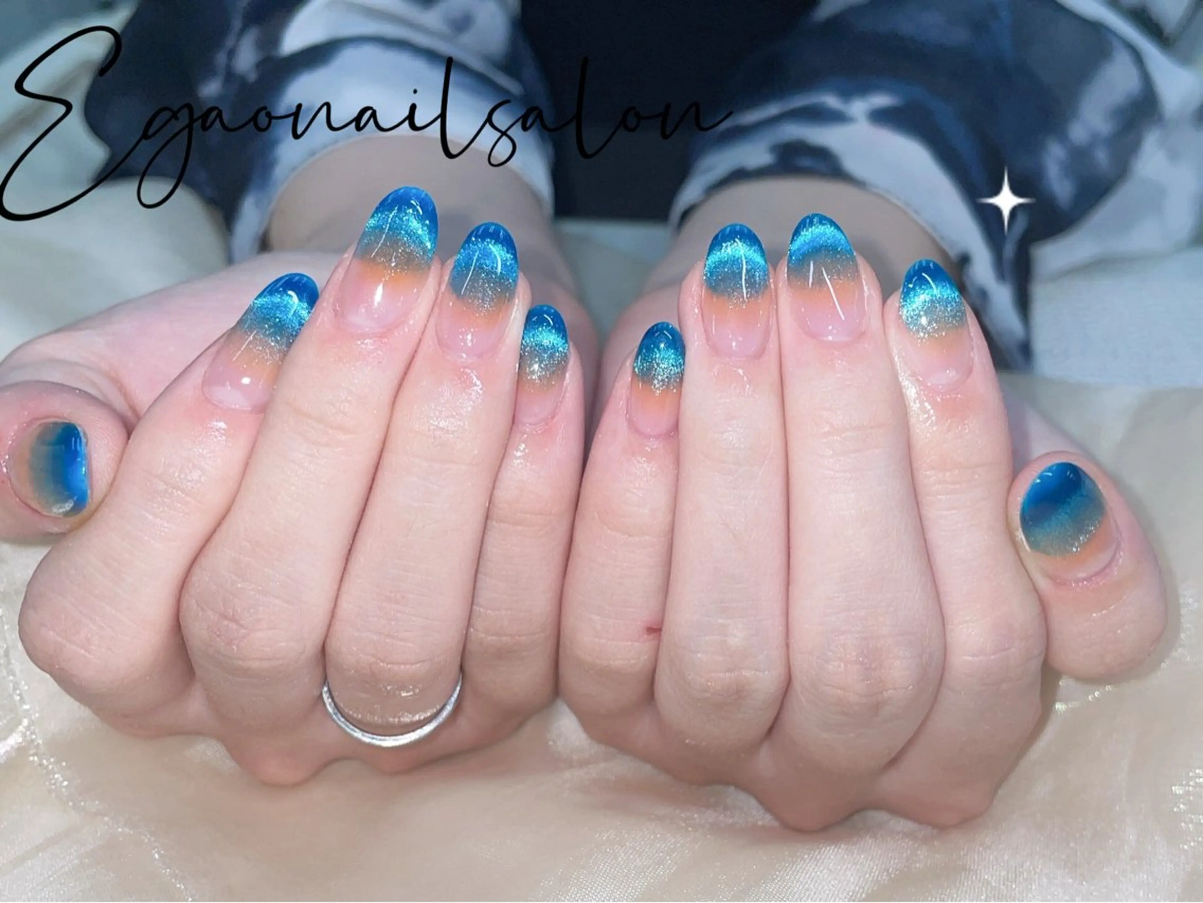 ネイル アートネイル フットネイル フレンチネイル ジェルネイル グラデーション ハンドネイル Egao Nail Salonのネイルデザイン