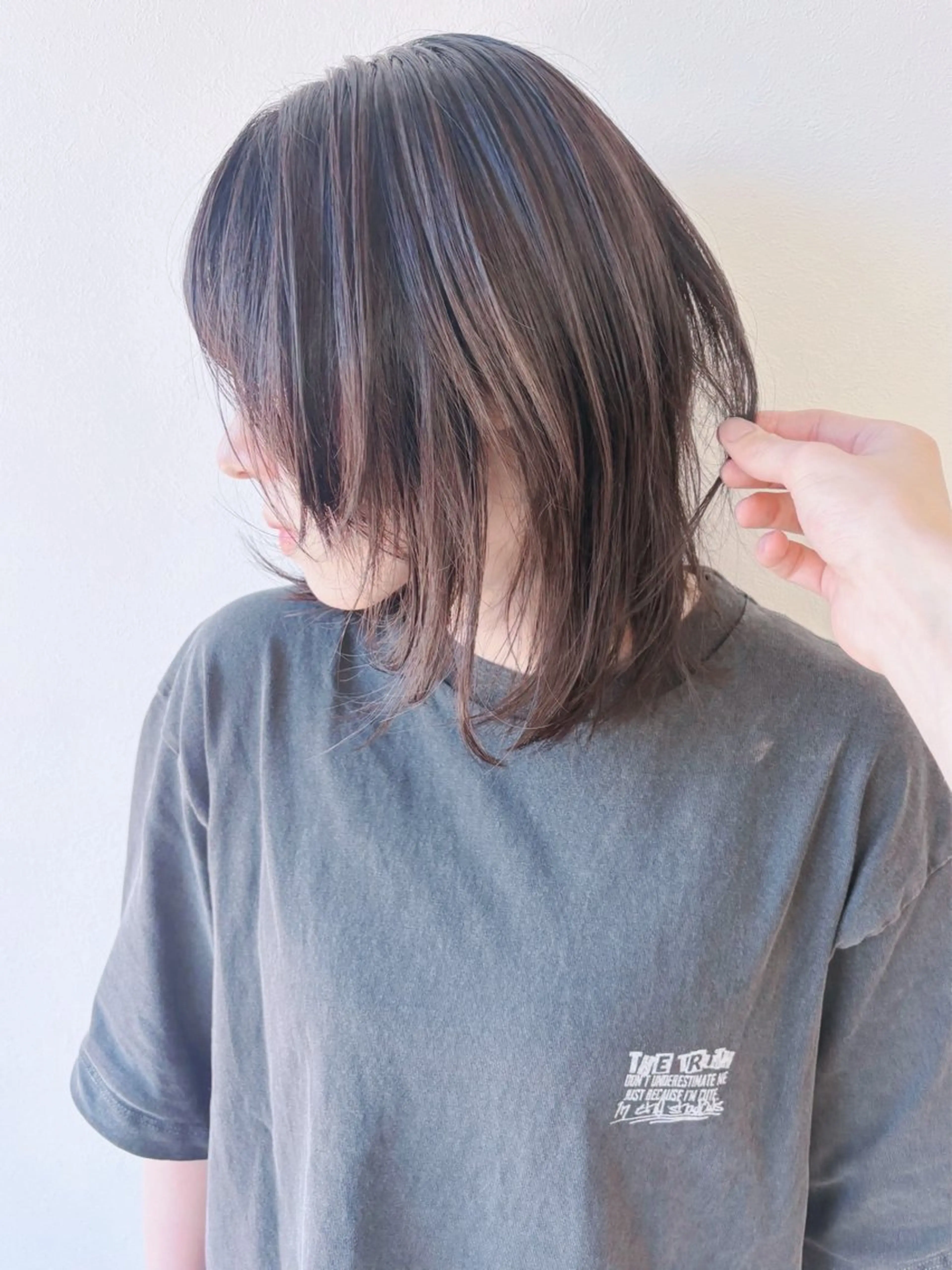 ミディアム ウルフカット カット ウルフ／レイヤー 🐺🌀寺門和紗のヘアスタイル