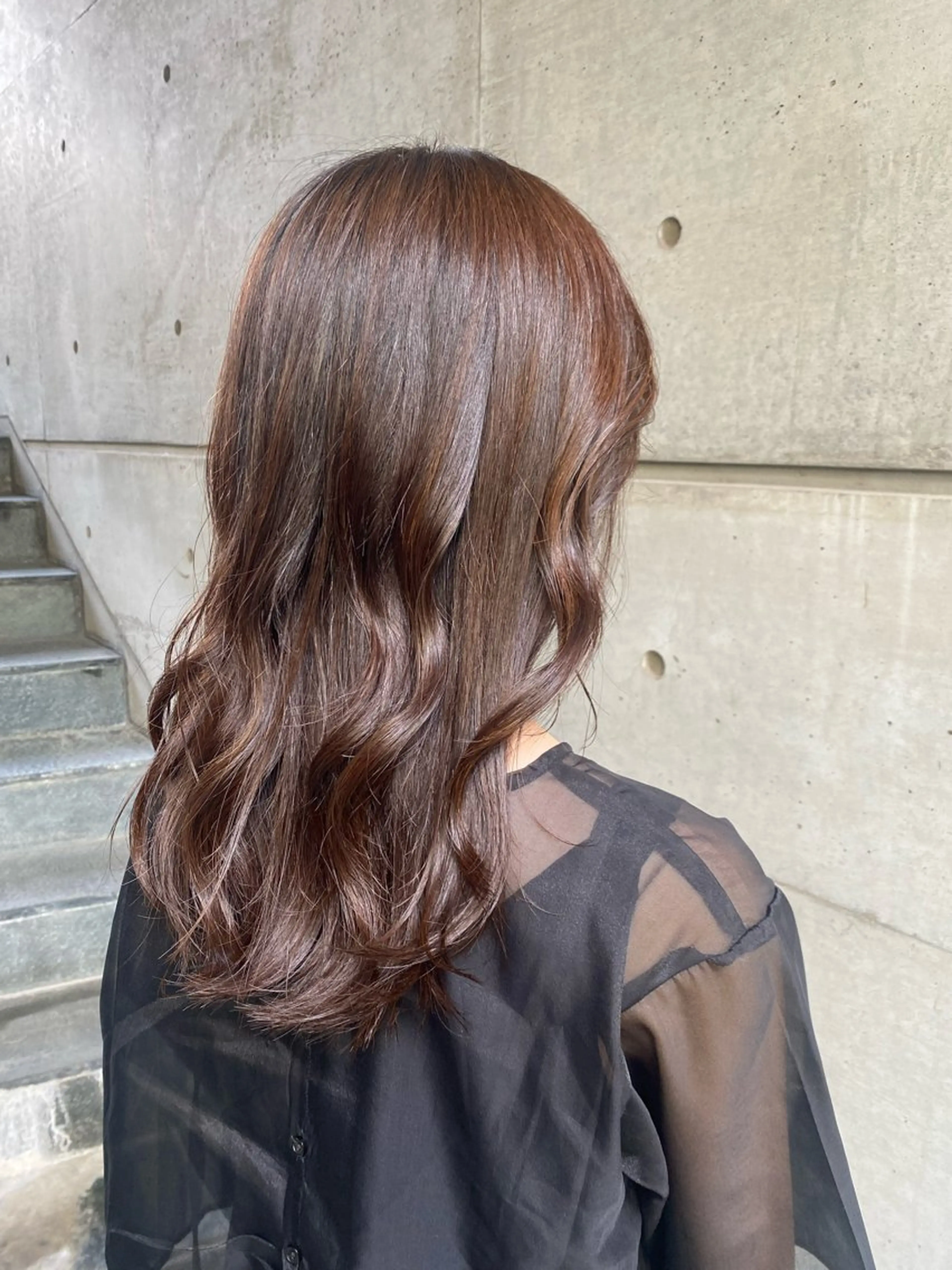 ロング カラー PEAR＋L所属・似合わせカラー たなかちなみ🦤♡のヘアスタイル