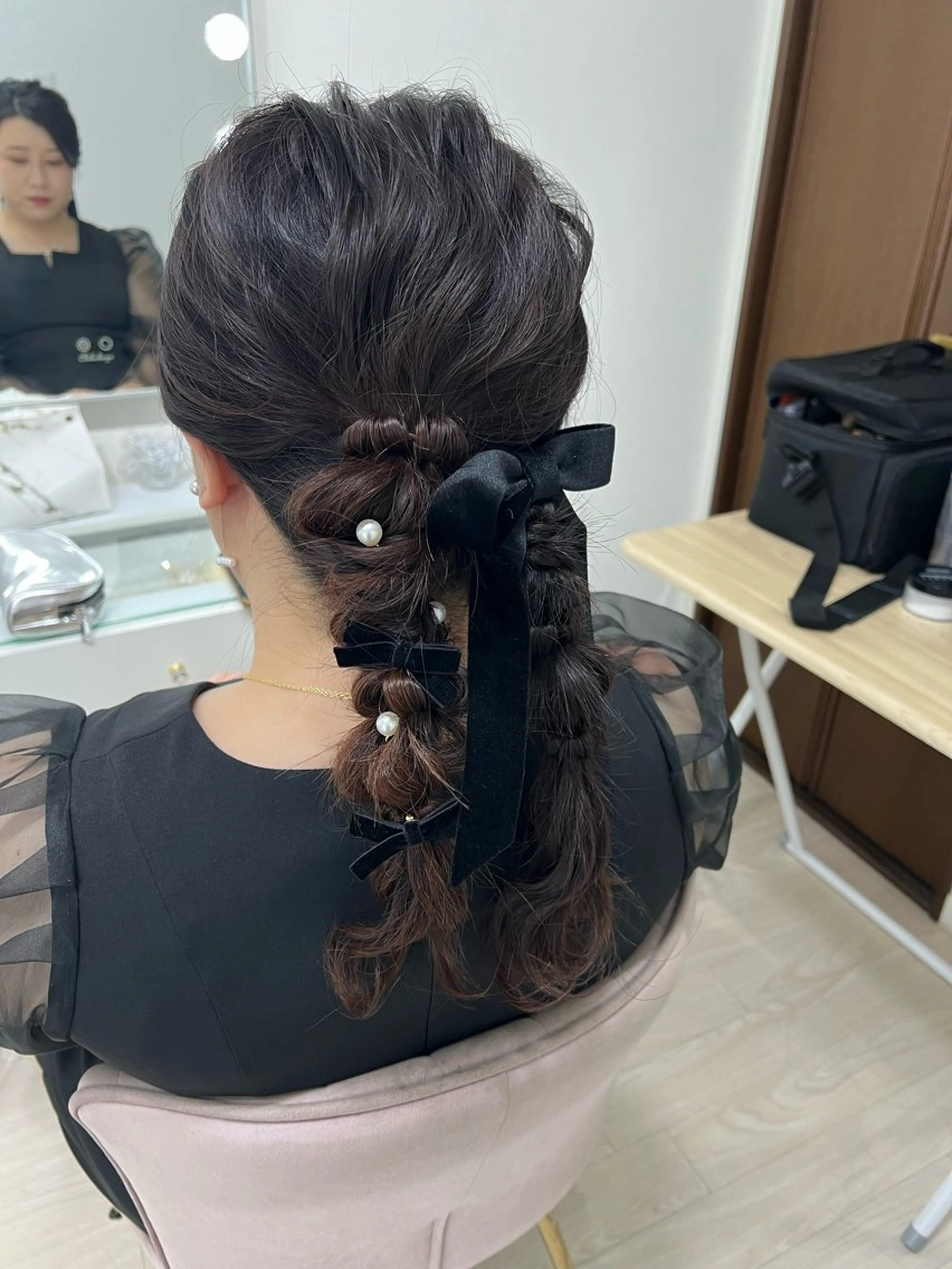 ロング ヘアアレンジ ヘアセット/金山 佐野 妃都美のヘアスタイル