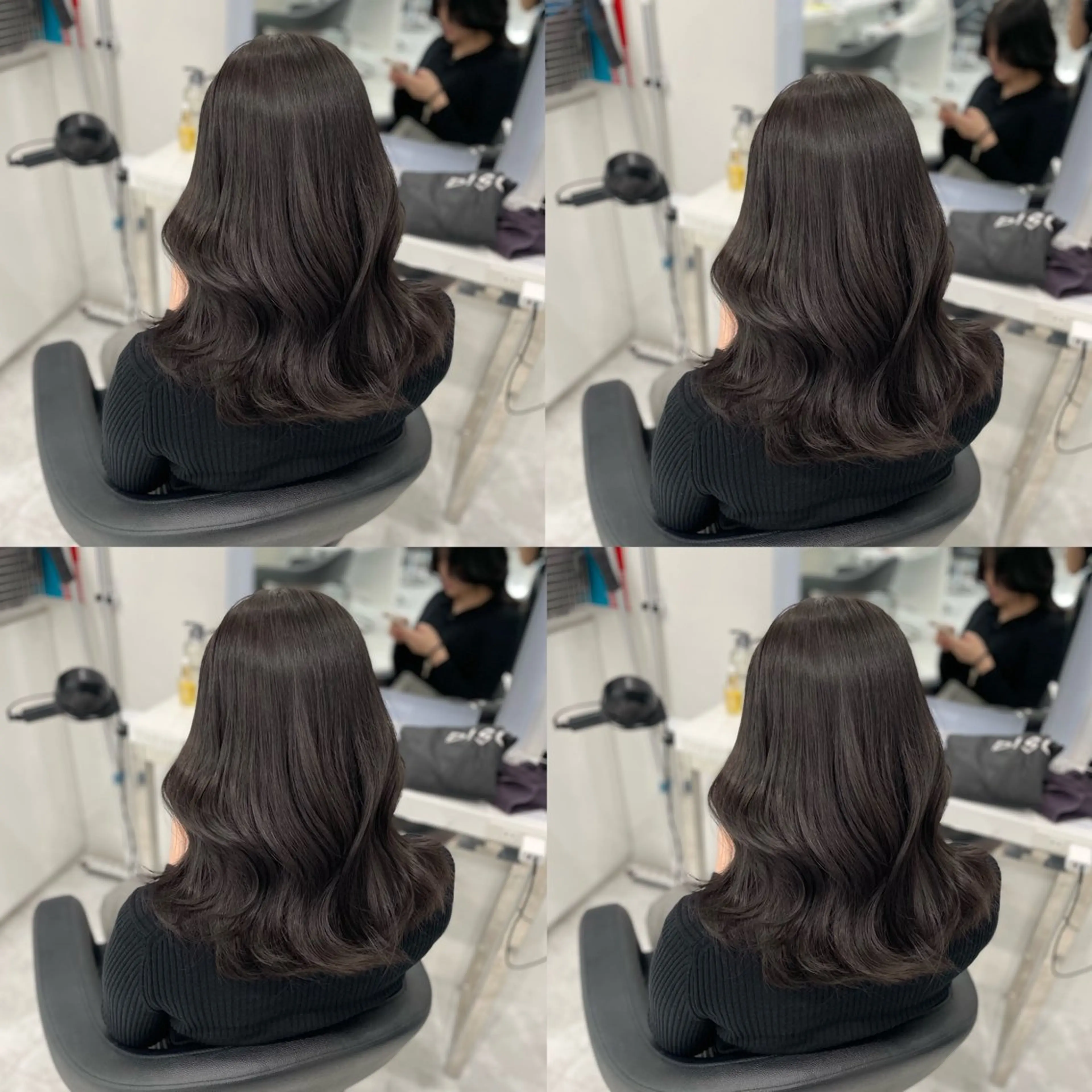 セミロング カラー ヘアアレンジ Ella所属・nana【艶髪】/ レイヤー/縮毛矯正のヘアスタイル