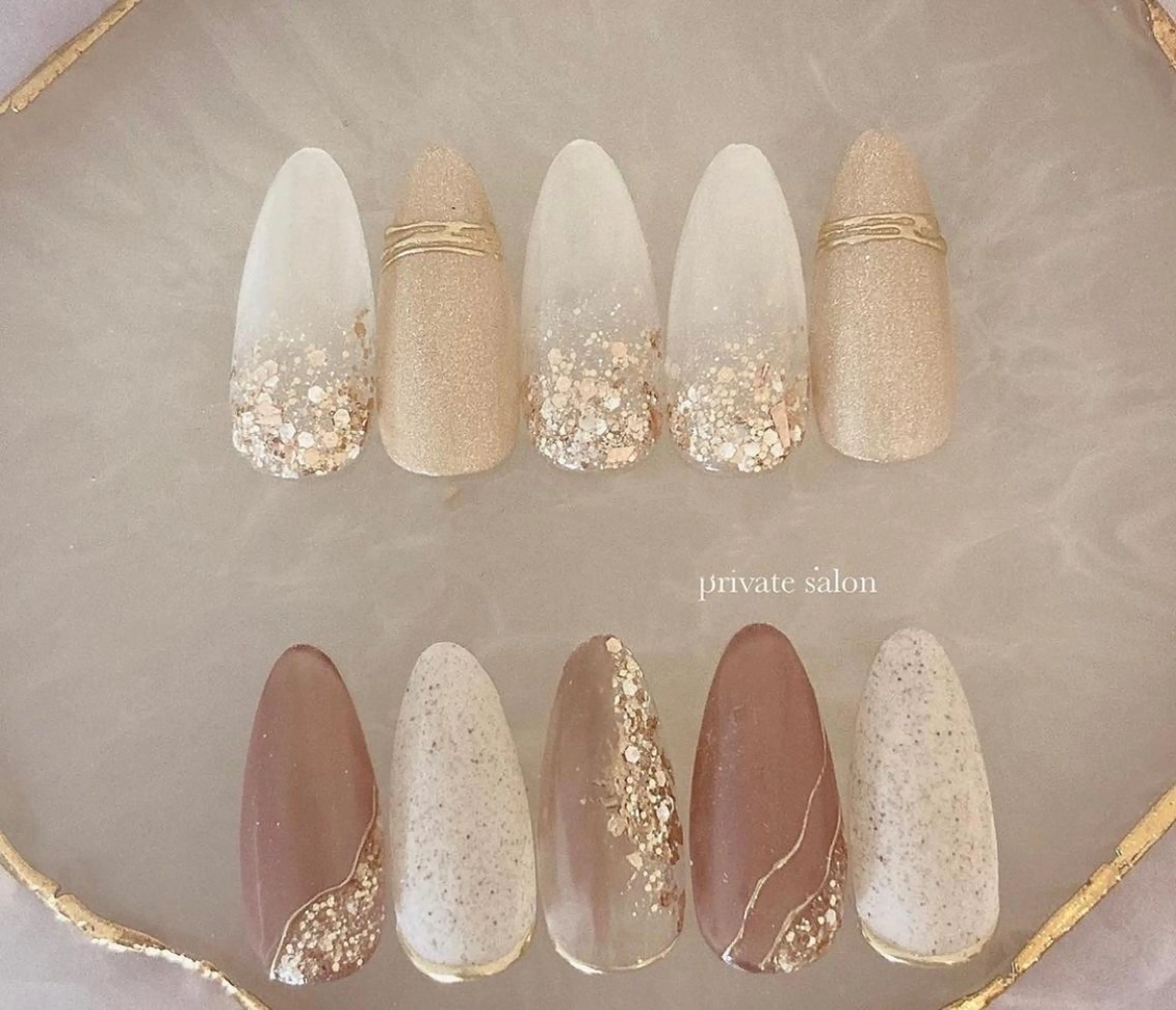 ネイル 桜ネイル クリアネイル 長さ出し フットネイル フレンチネイル 大塚眉毛|ハンドケア |肌管理の眉毛・アイブロウイメージ