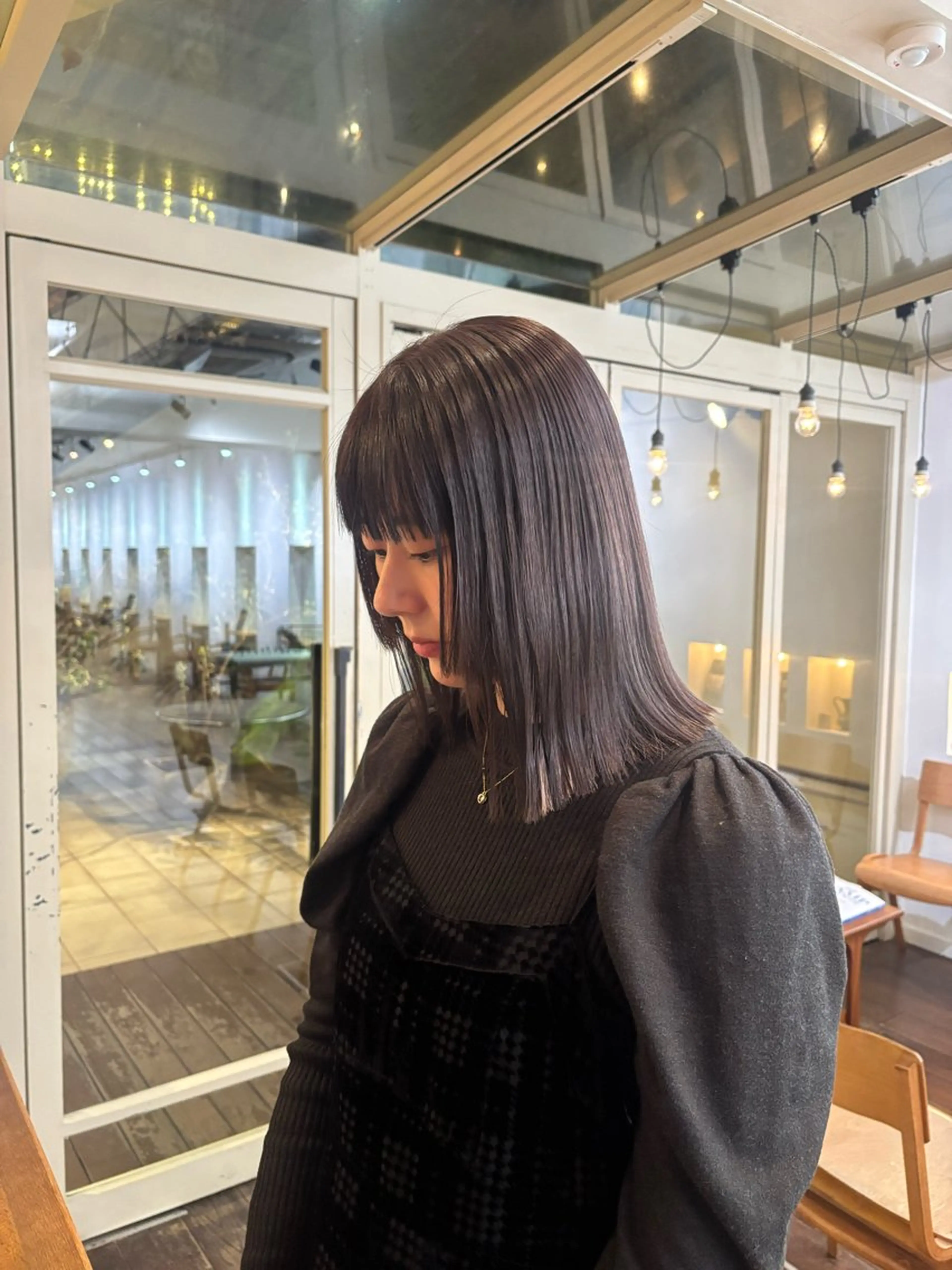 パーマ くいた あやなのヘアスタイル