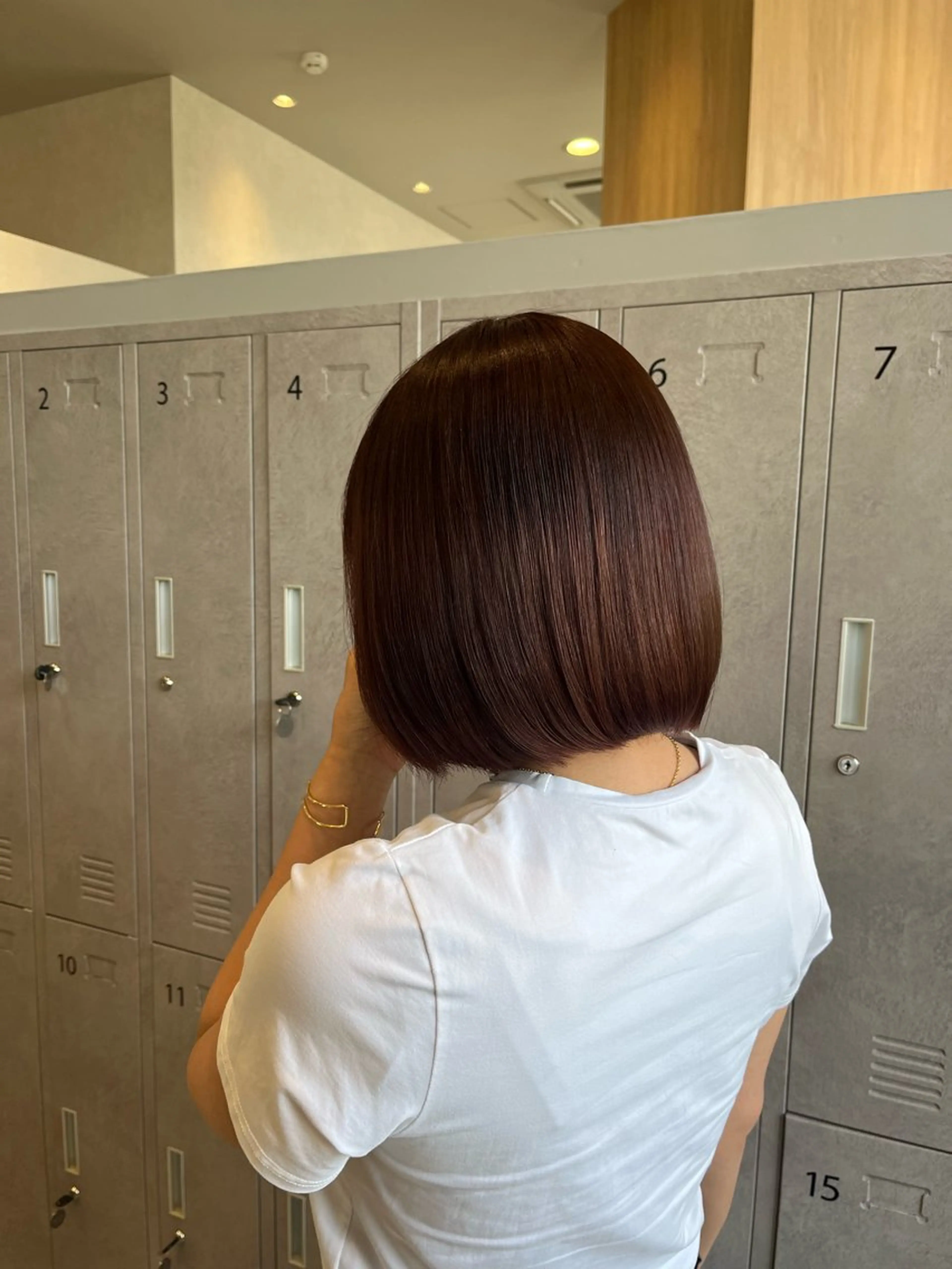 カラー ヘアカラー 斉藤 果音のヘアスタイル