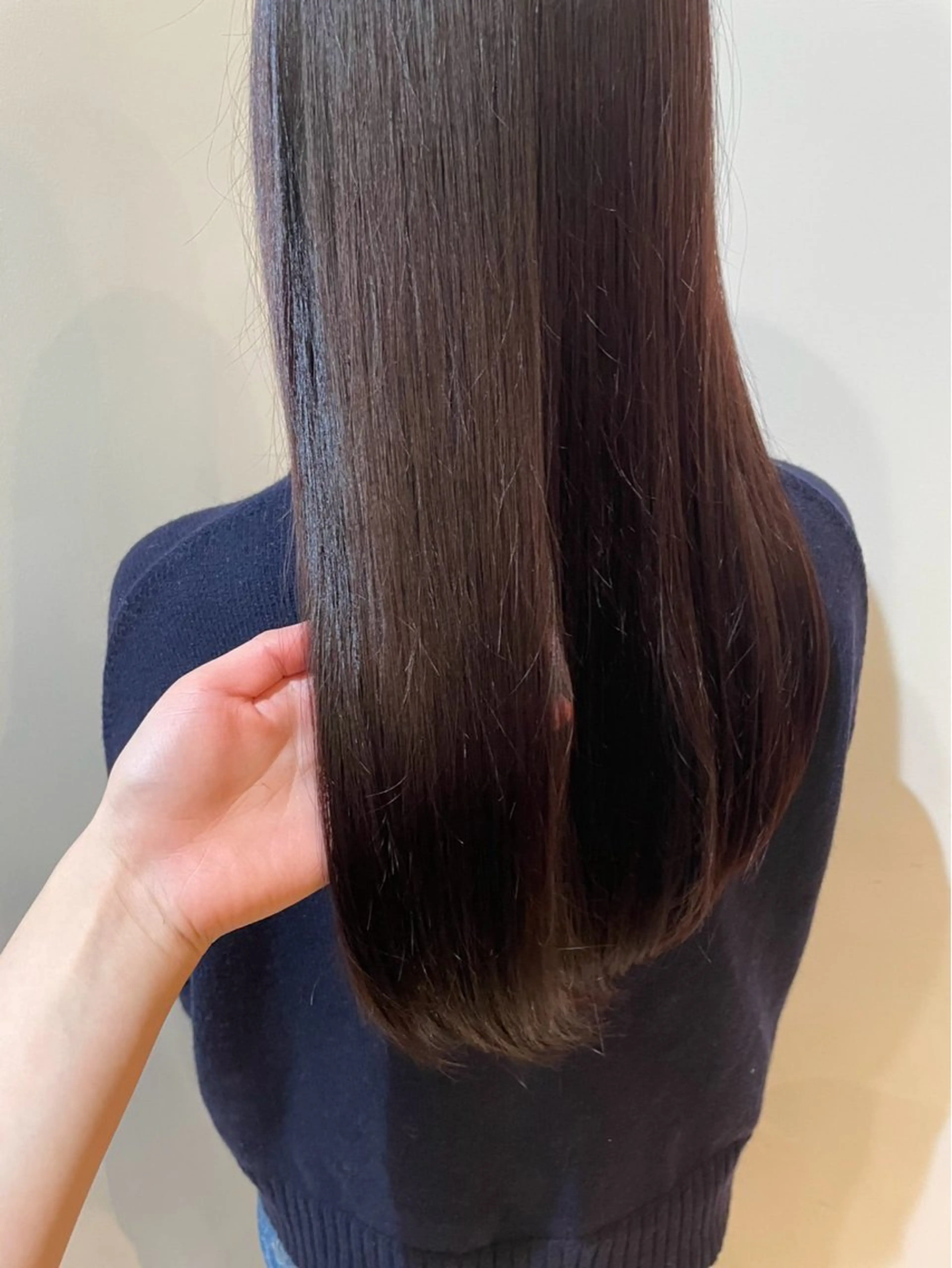 ロング カラー ラベンダーカラー レッドカラー off所属・高橋 璃乃のヘアスタイル