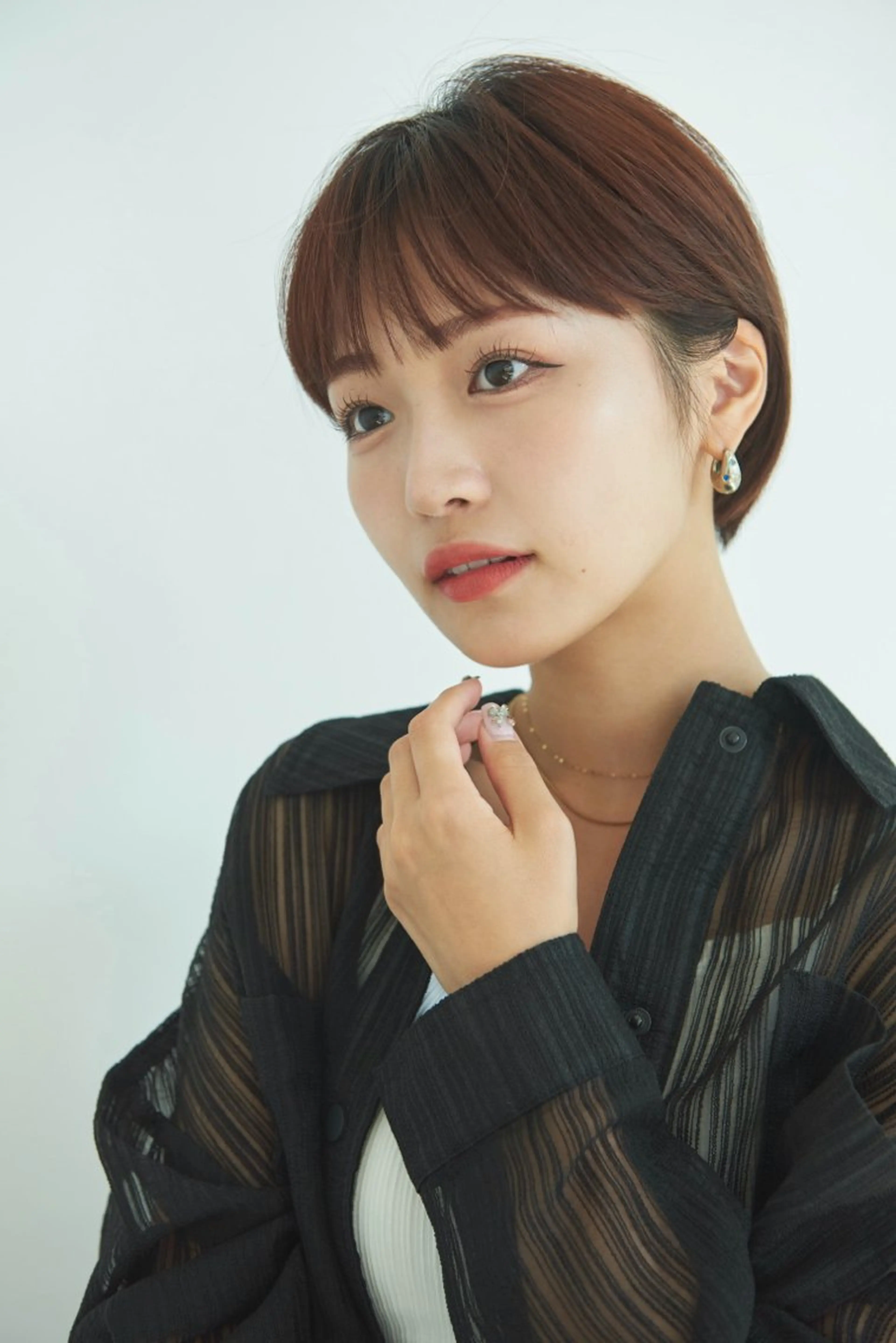 ショート カット ヘアカラー トリートメント 透明感カラー/恵比寿 /レイヤーカット大場のヘアスタイル