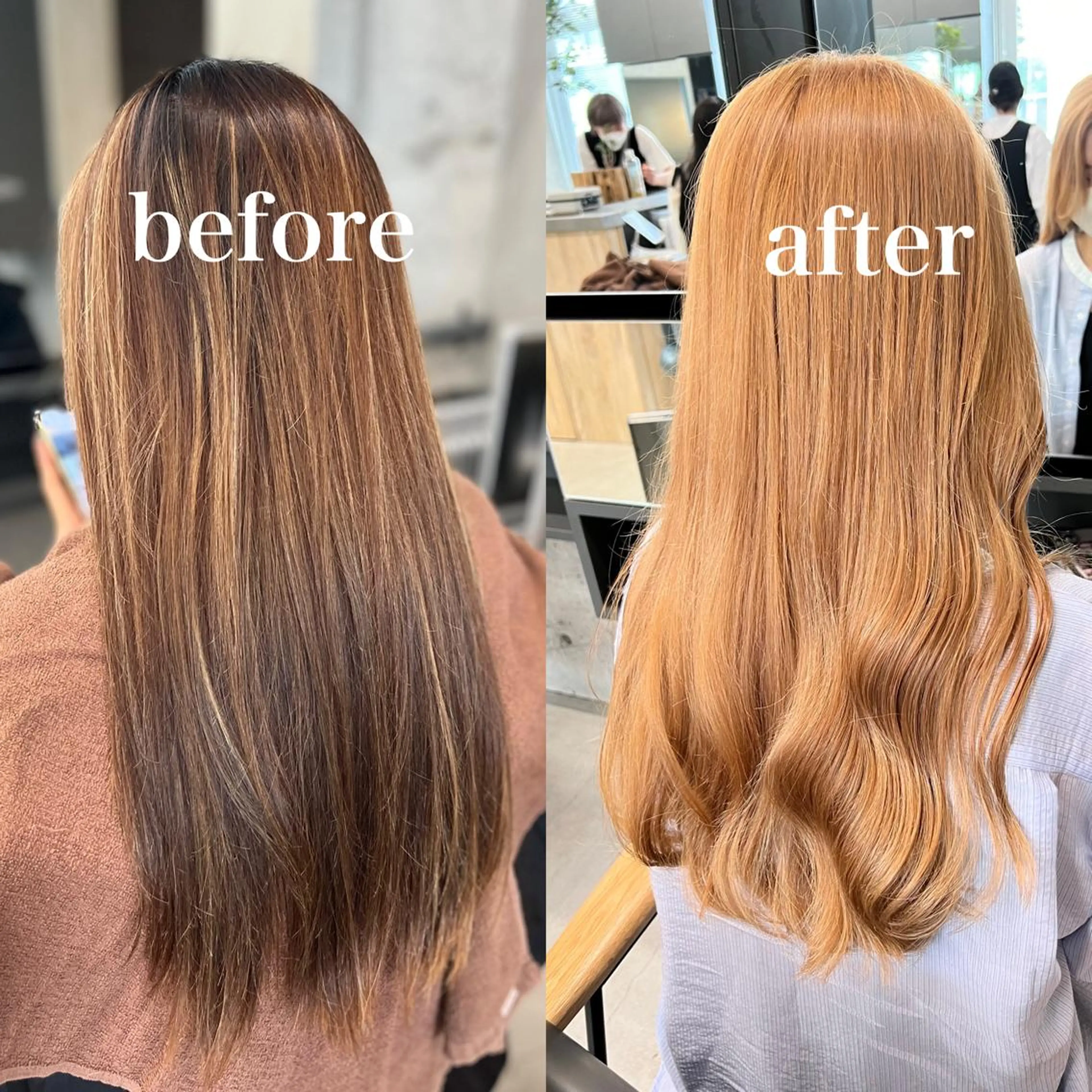 ロング カラー ベージュカラー ブリーチ ケアブリーチ ハイライトカラー ハイトーンカラー カット ヘアカラー 誰よりも丁寧なカット 🍀小林輝のヘアスタイル