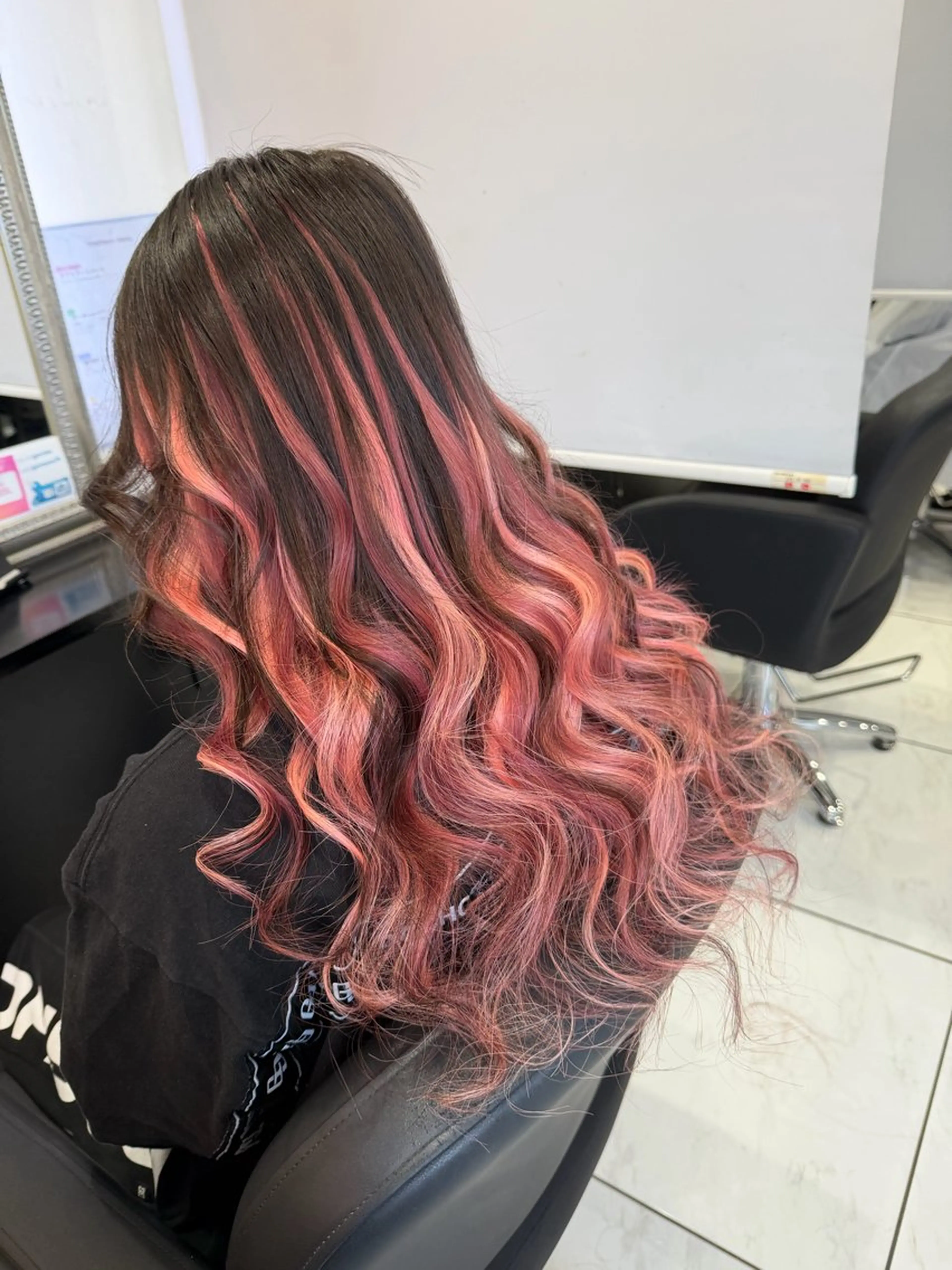 ロング カット エクステ 長田 麻友子のヘアスタイル