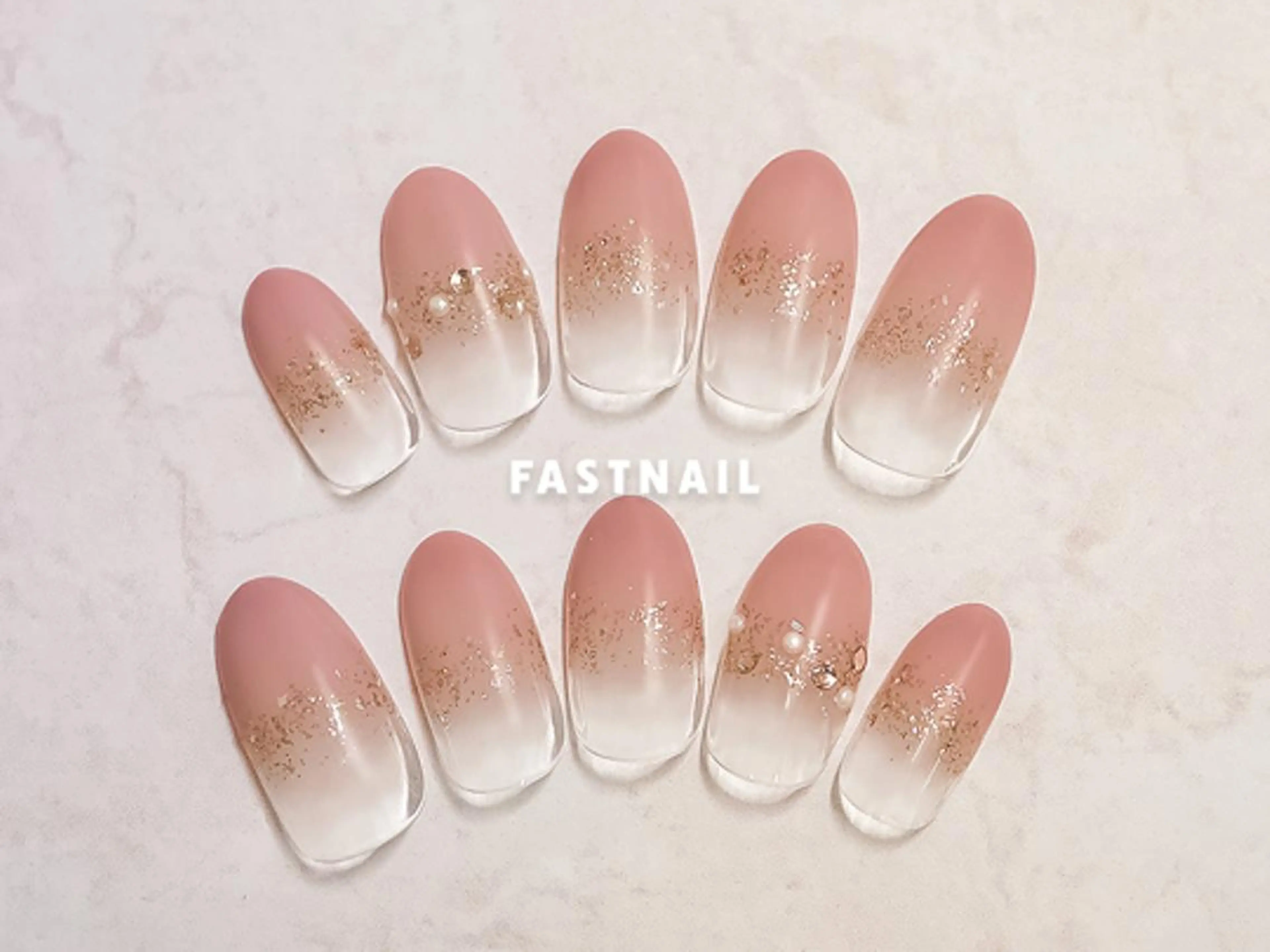 ネイル フットネイル フレンチネイル ジェルネイル ガラスフレンチ グラデーション ハンドネイル NUMAZAWA KASUMIのネイルデザイン