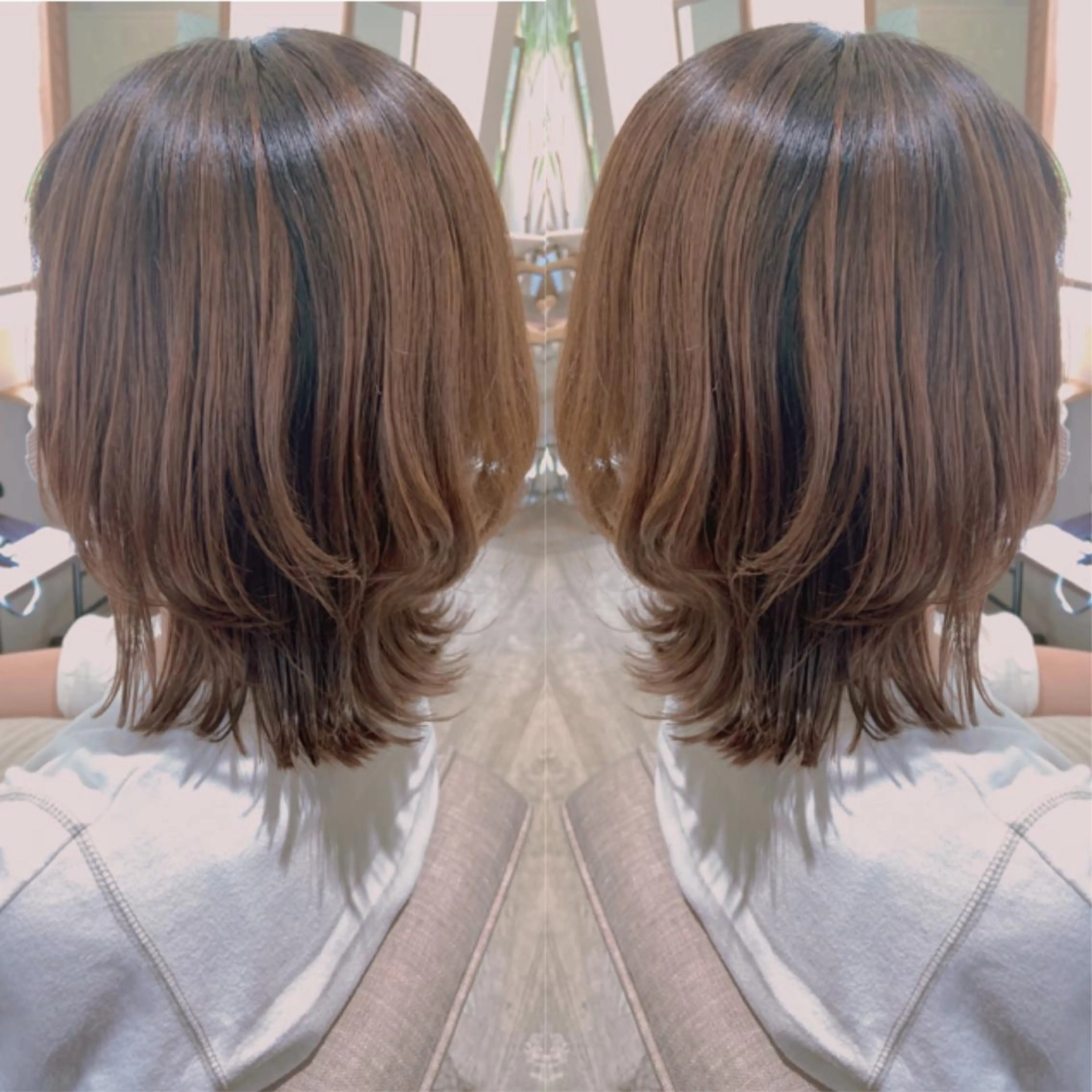 ミディアム ヘアアレンジ ボブ くびれヘア カット トリートメント rita atelier 【リタ】所属・韓国hair🦋 Nanaのヘアスタイル