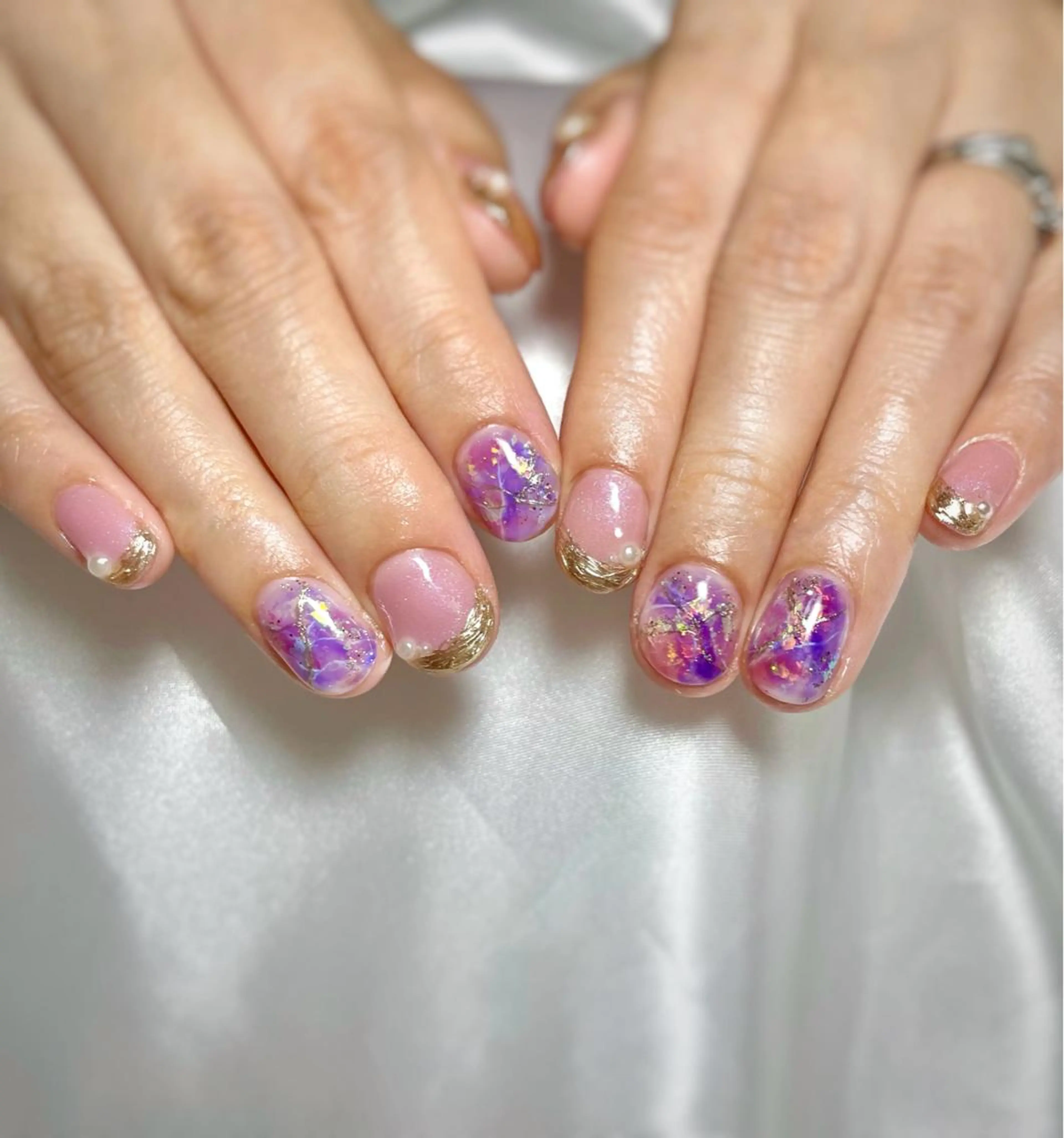 ネイル ニュアンスネイル ハンドネイル beauty salonM&Iのネイルデザイン