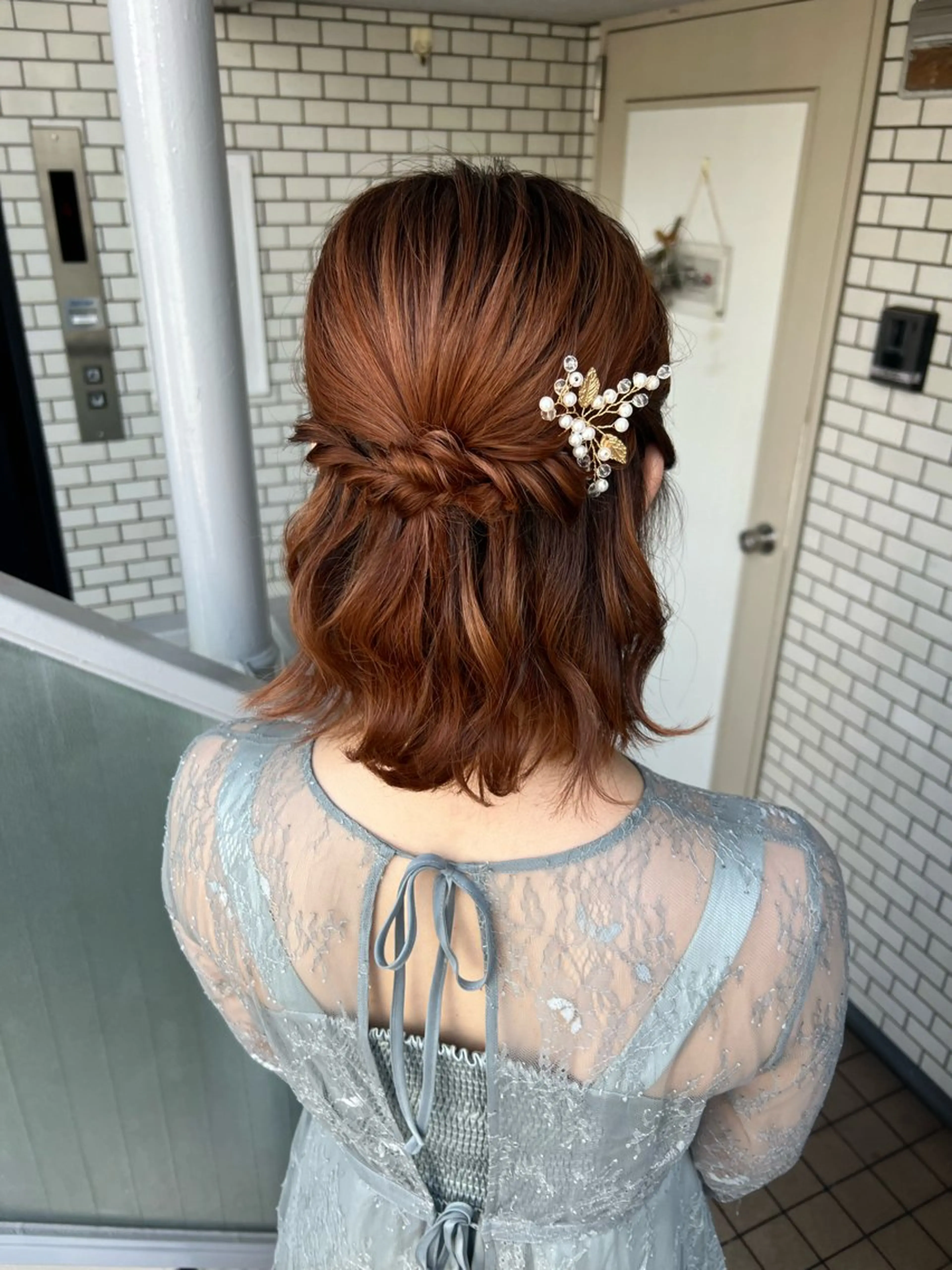 ヘアアレンジ ハーフアップ ヘアセット 大人可愛いヘアメイク 💋🧚‍♀️しずかのヘアスタイル