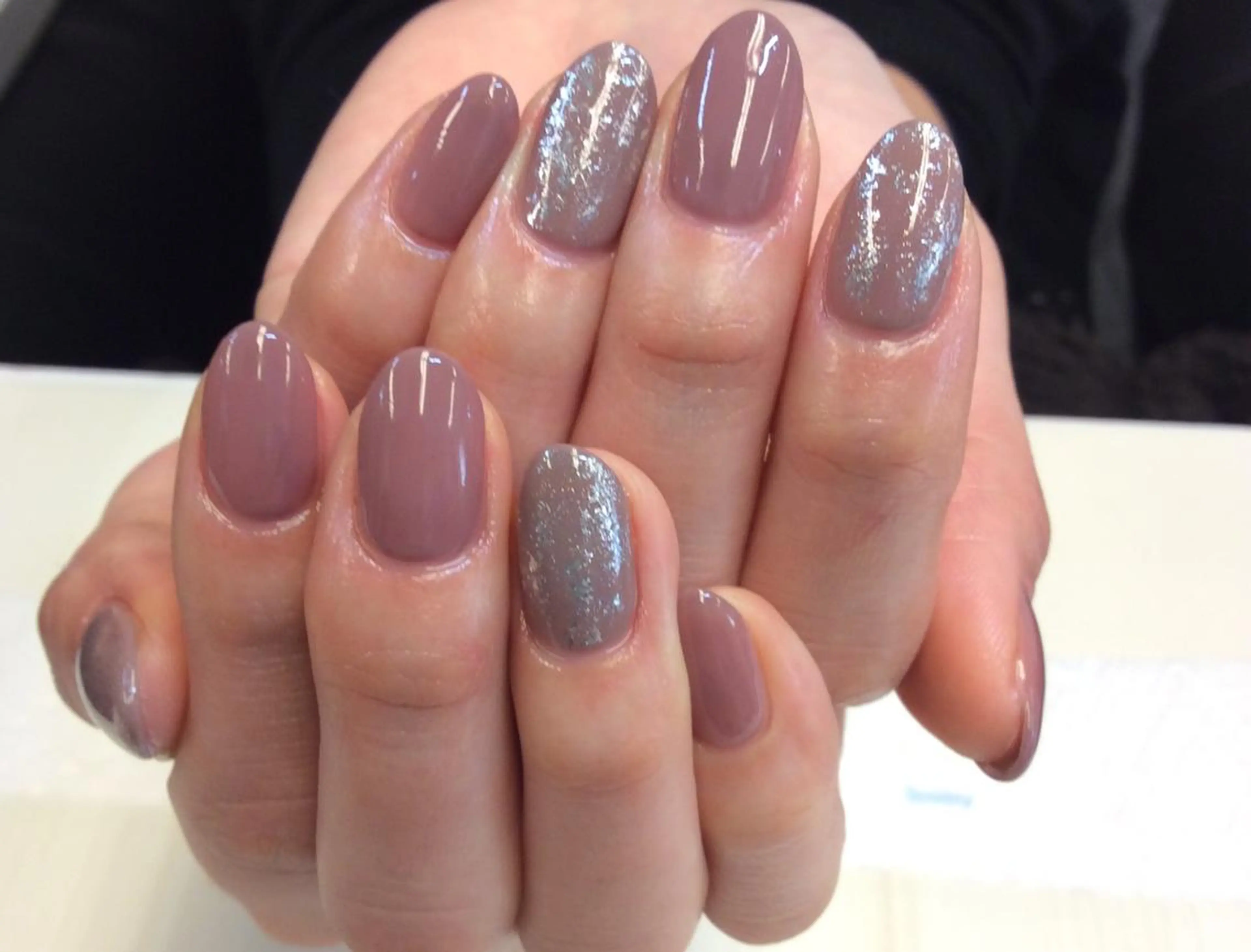 ネイル アートネイル 持ち込み ニュアンスネイル 新橋 ルキナ スタッフのネイルデザイン