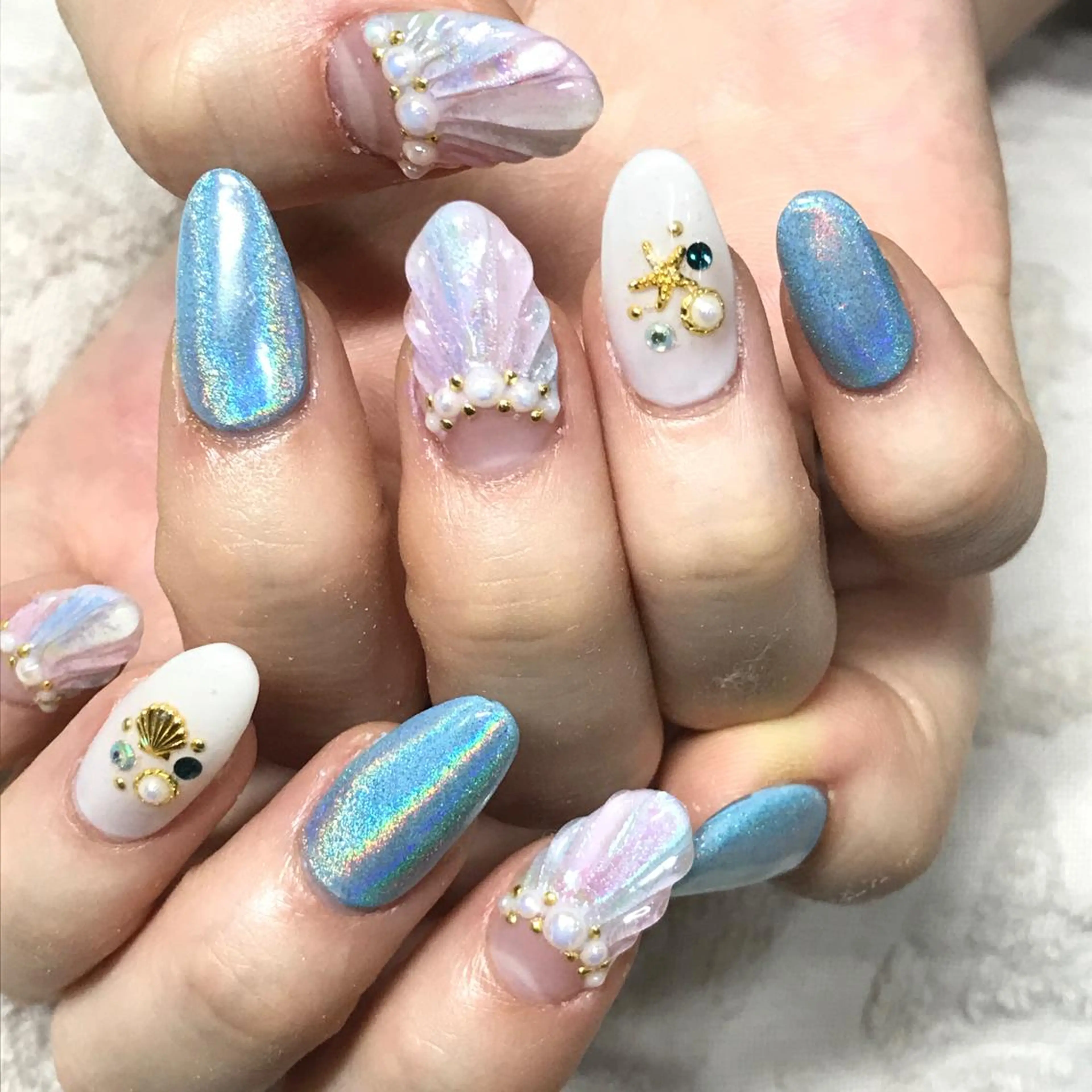 ネイル スカルプネイル 渋谷ビュレネイル Kaoruのネイルデザイン