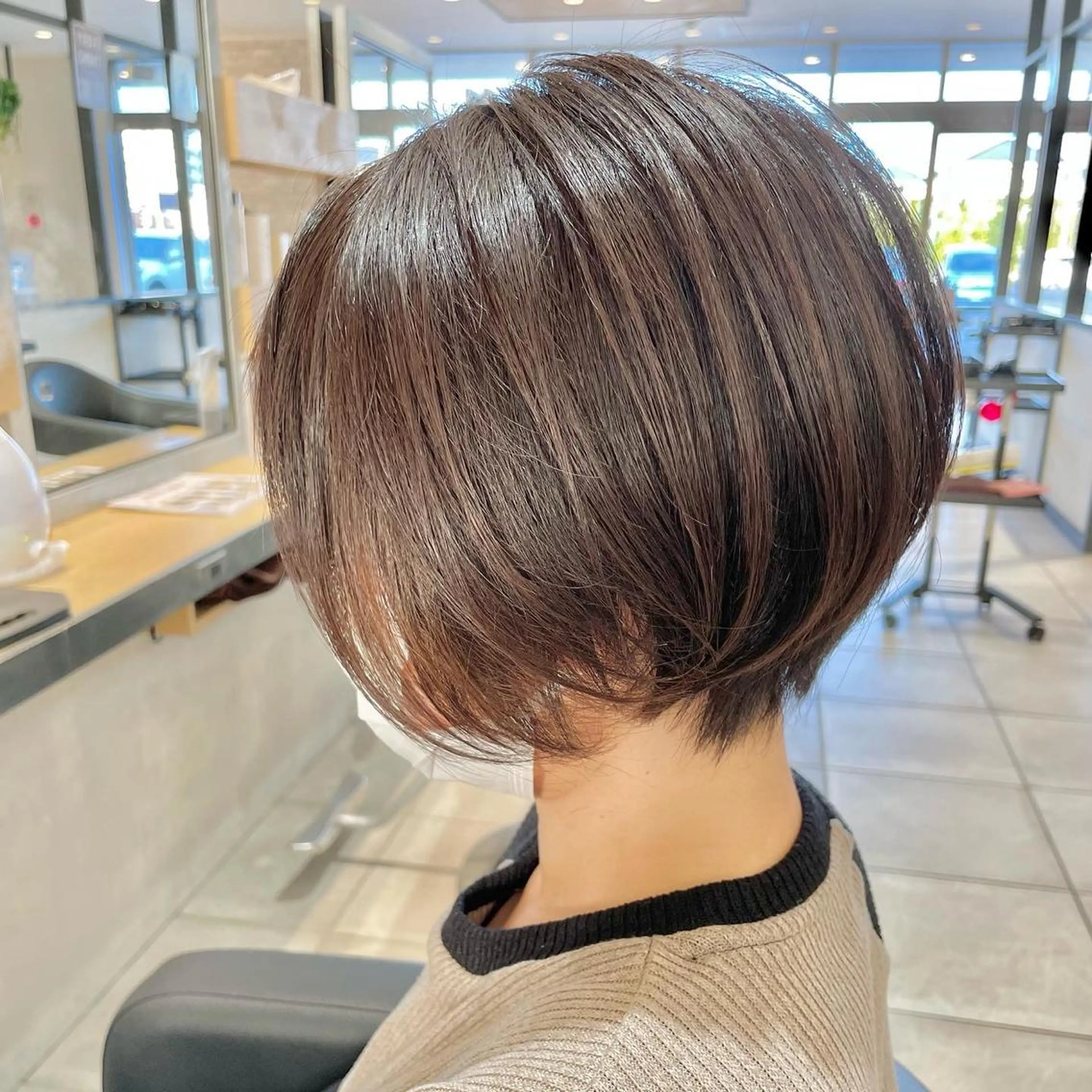 👑王道👑ショートカット×2ステップトリートメント　#前髪#ボブ #骨格診断#ヘッドスパ#レイヤー#似合わせの写真