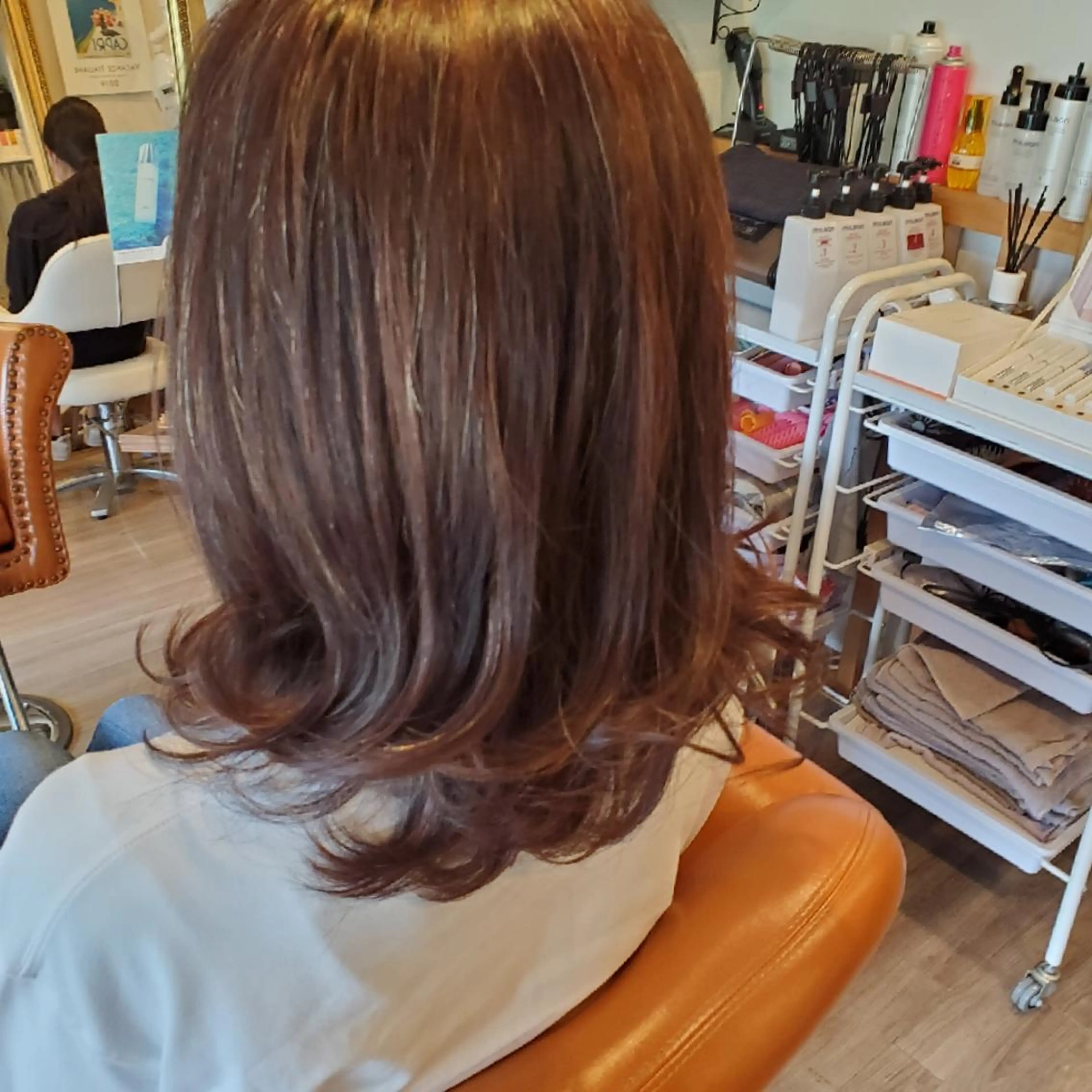 カラー セミロング アディクシーカラー ブリーチ イルミナカラー 外国人風カラー トリートメント ヘアカラー spa hair  ark 富井直美のヘアスタイル