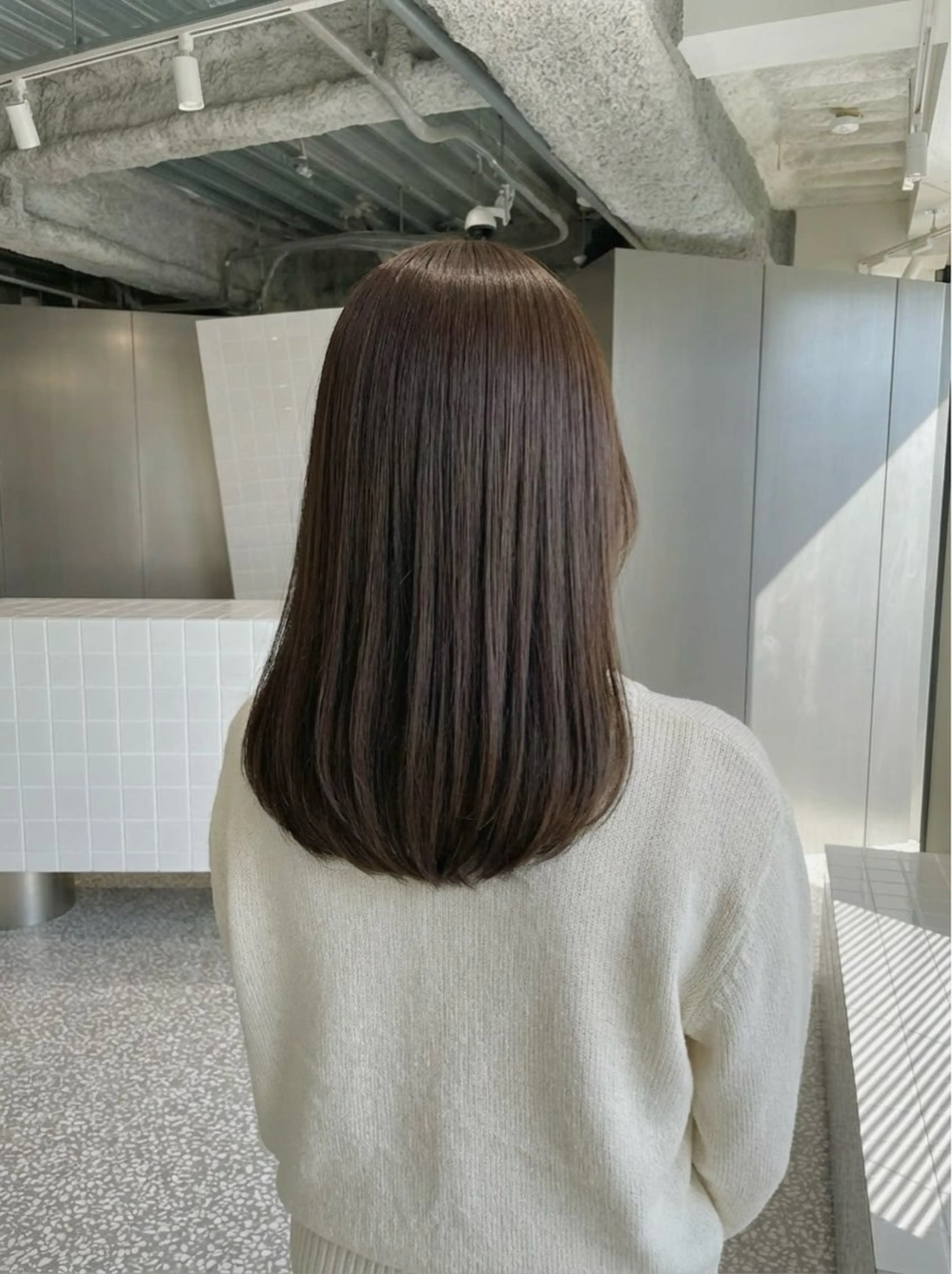 ミディアム カラー 梅田/縮毛矯正/ 髪質改善/イサミのヘアスタイル