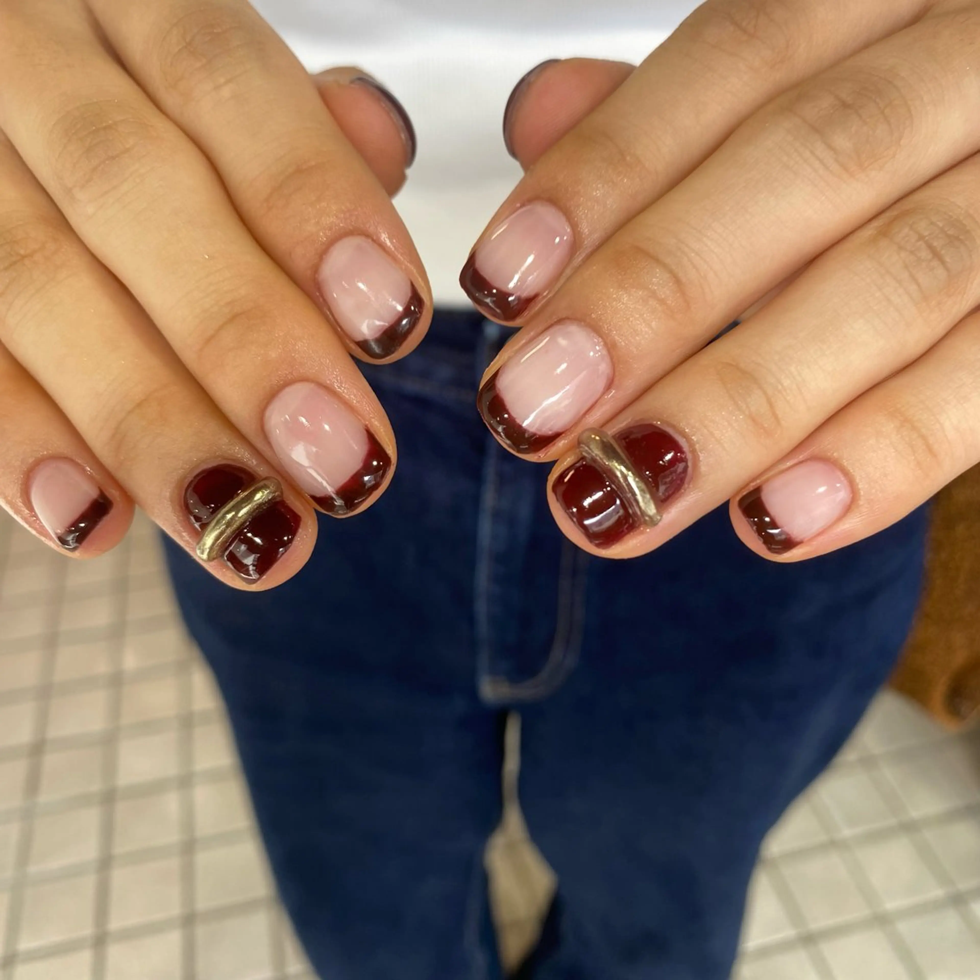 💟-爪に優しいパラジェル🎨シンプルデザイン【アート3本・ラメグラ・フレンチ・チークetc】の写真