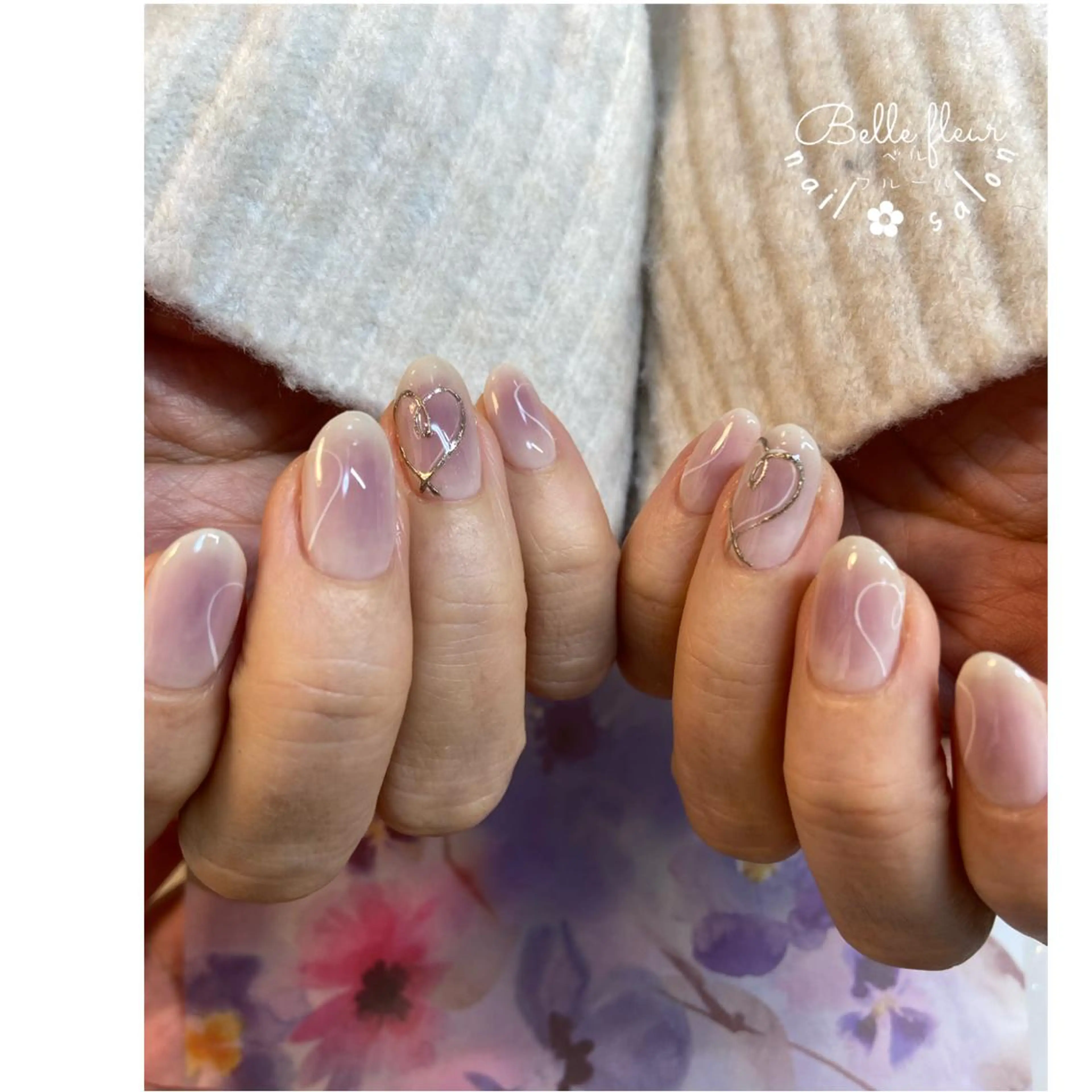 ネイル ハンドネイル ﾈｲﾙｻﾛﾝ Bellefleurのネイルデザイン