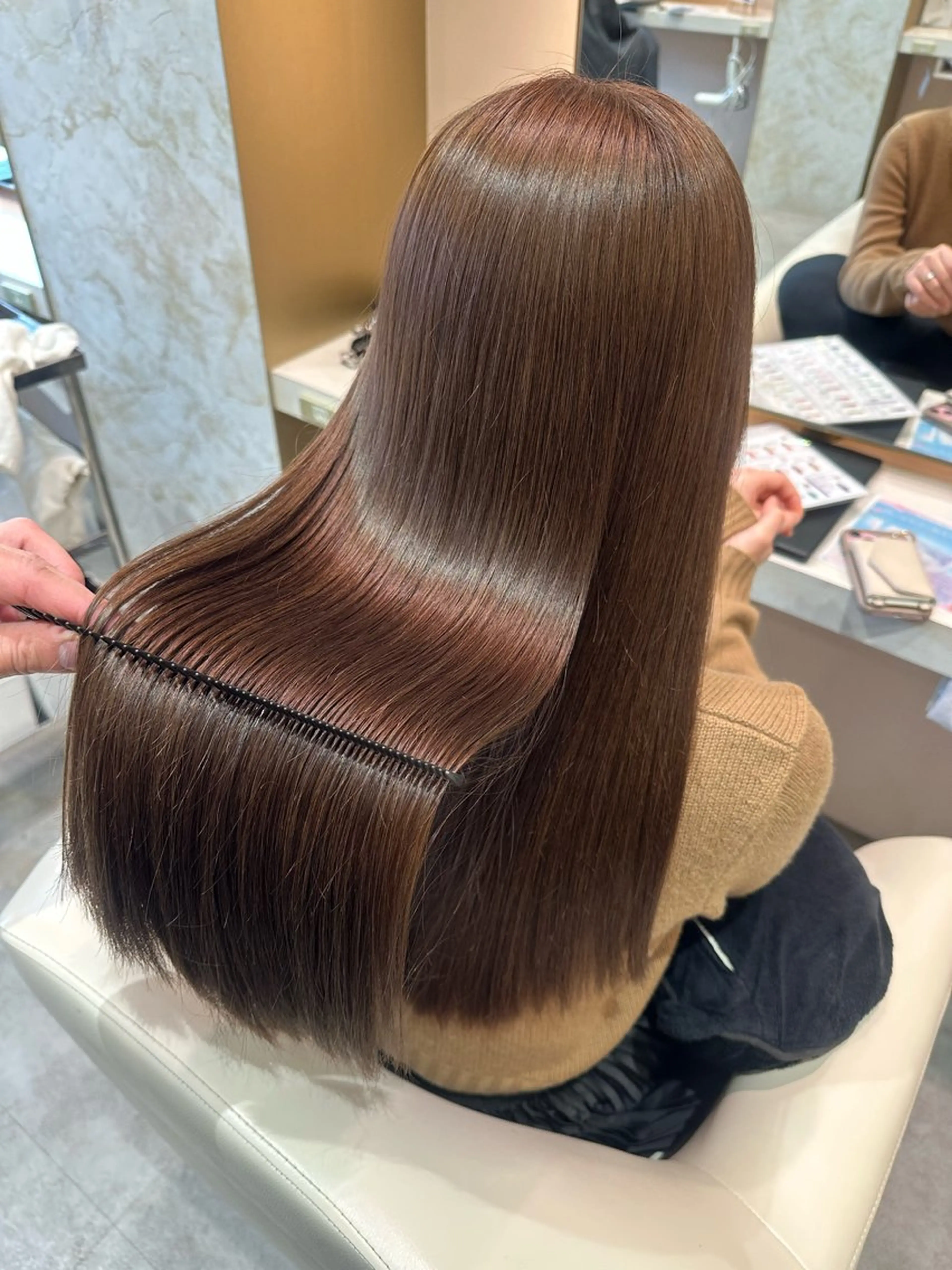 【絶対にサラサラの艶髪になれます】プレミアム質感再生水素カラーの写真