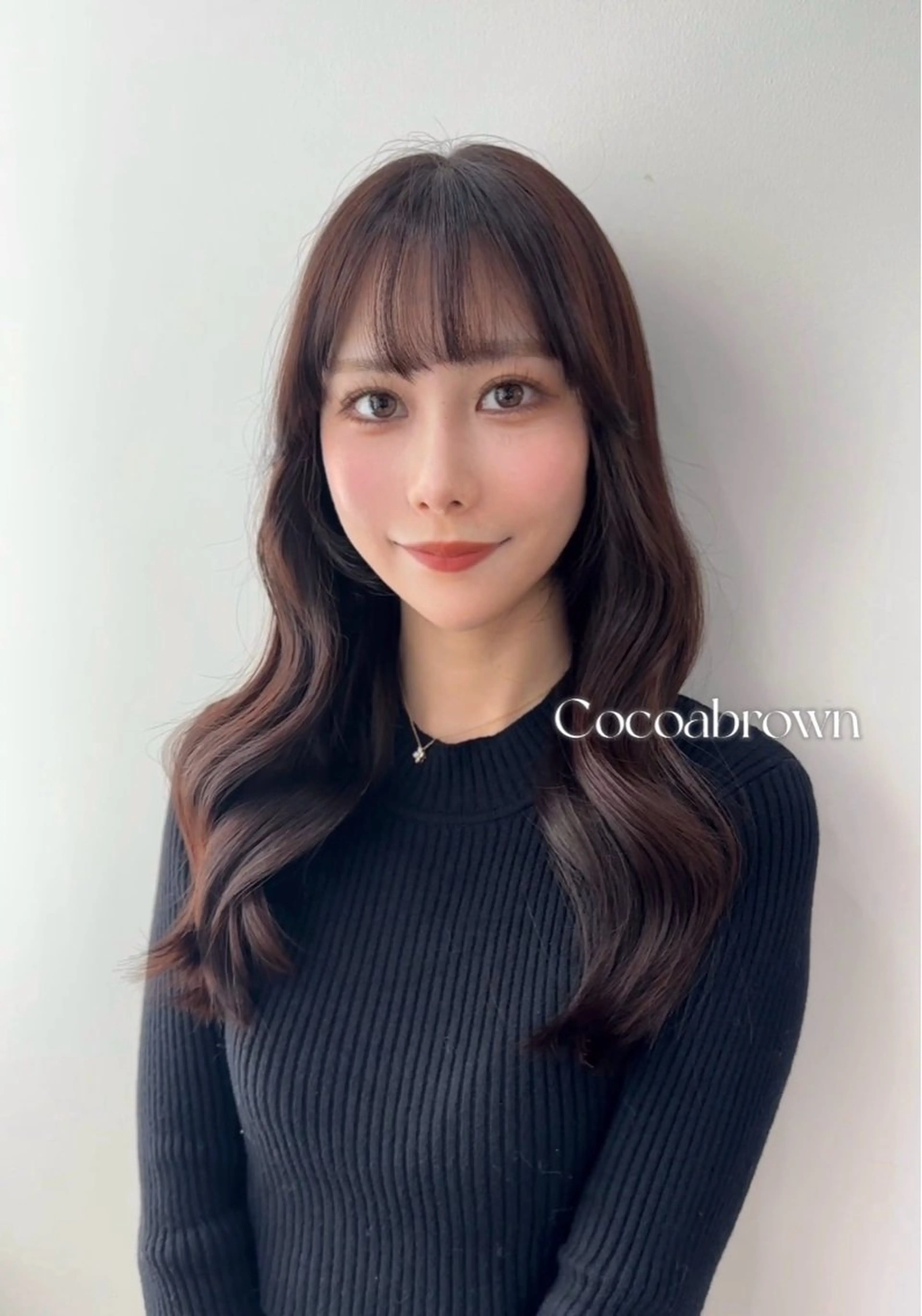 ロング カラー カット ヘアカラー 🍓韓国ヘア レイヤ ーカット🍓笠原 葵のヘアスタイル