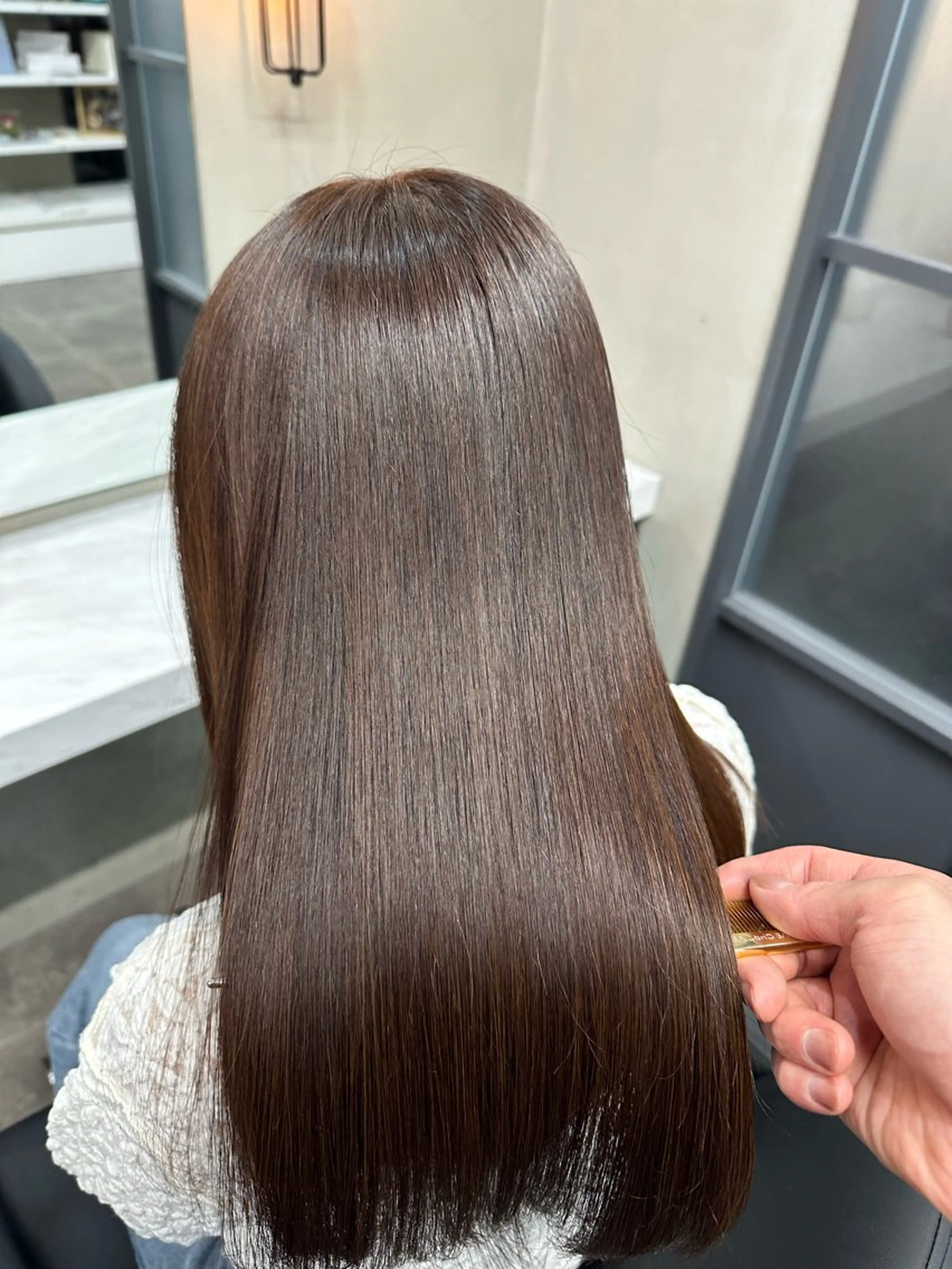 ロング 髪質改善/縮毛矯正/ 田中勇次のヘアスタイル