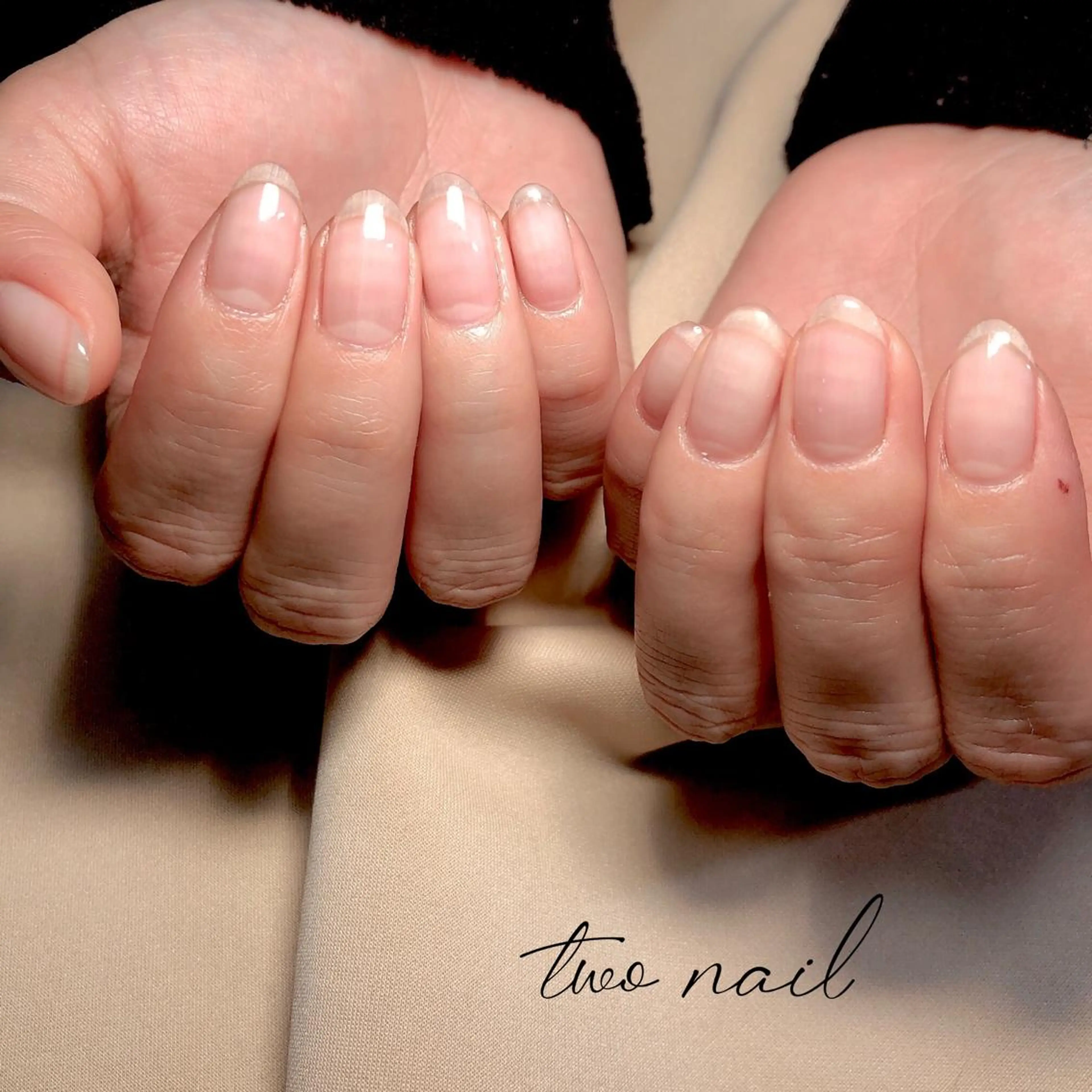 ネイル アートネイル フットネイル ハート ニュアンスネイル ホワイト ハンドネイル two nailのネイルデザイン