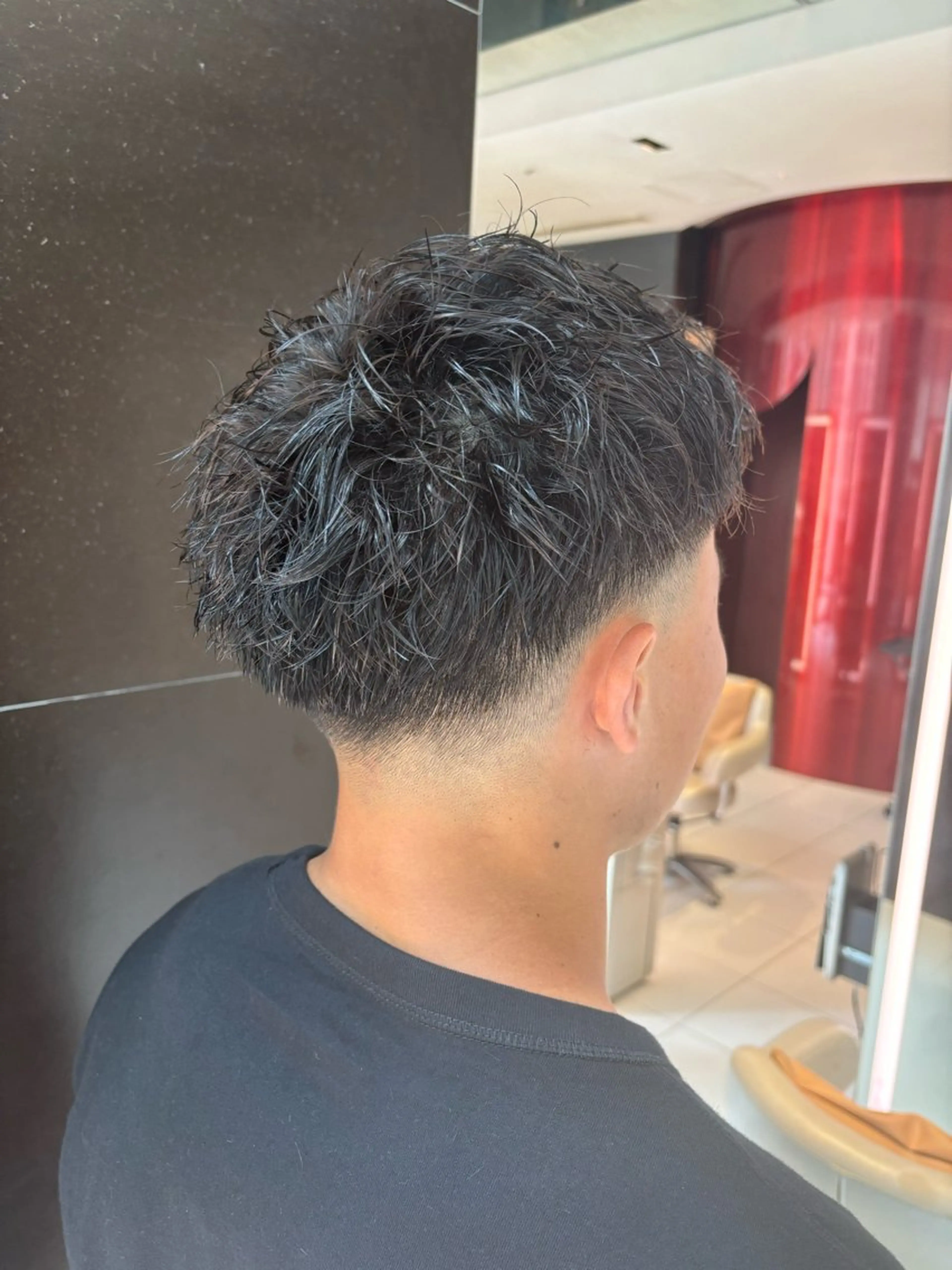 ショート パーマ メンズ カット 野田 聖輝のヘアスタイル