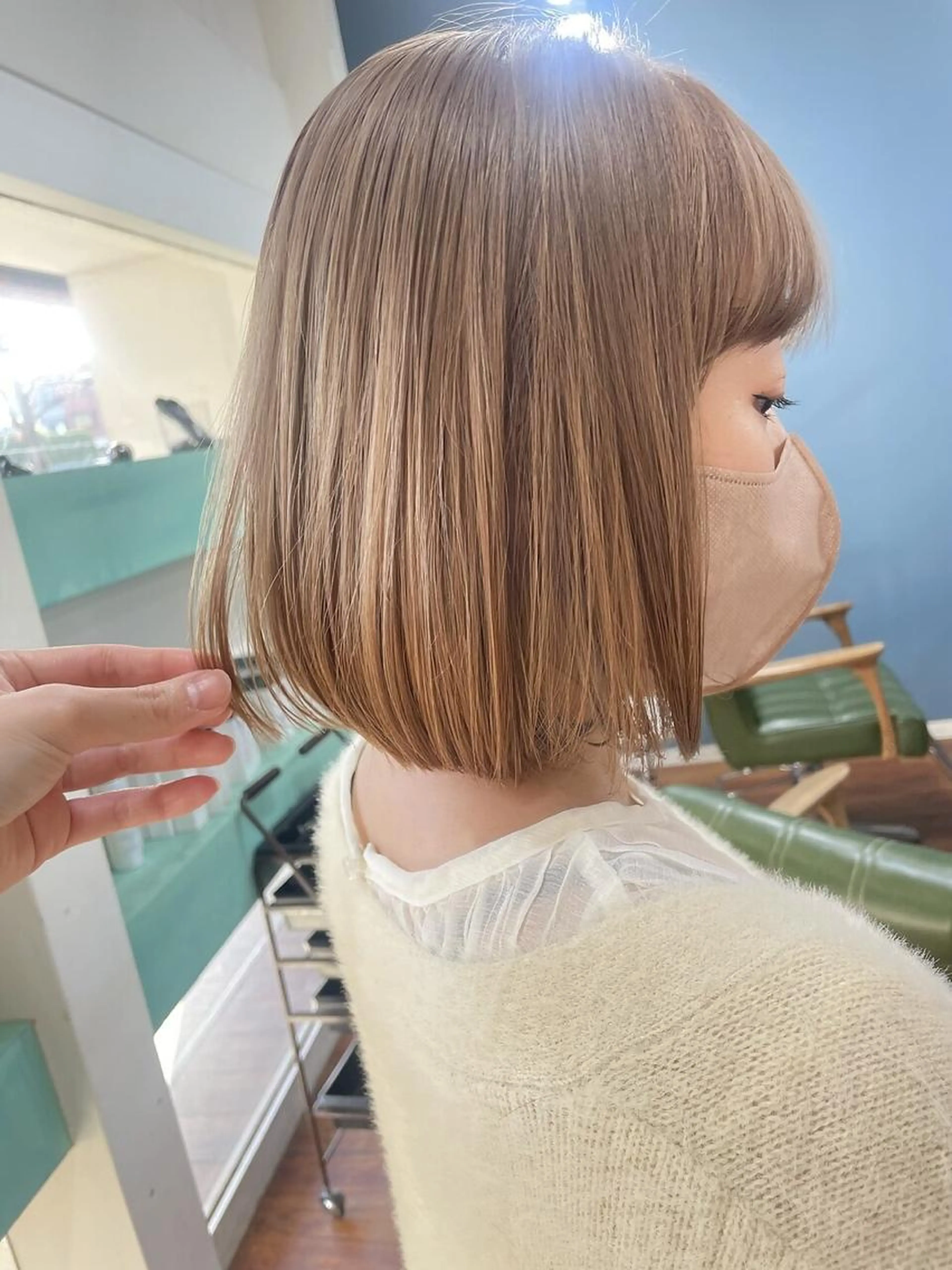 ケアブリーチ＋カット＋オージュアtr＋印象診断＝¥23000の写真