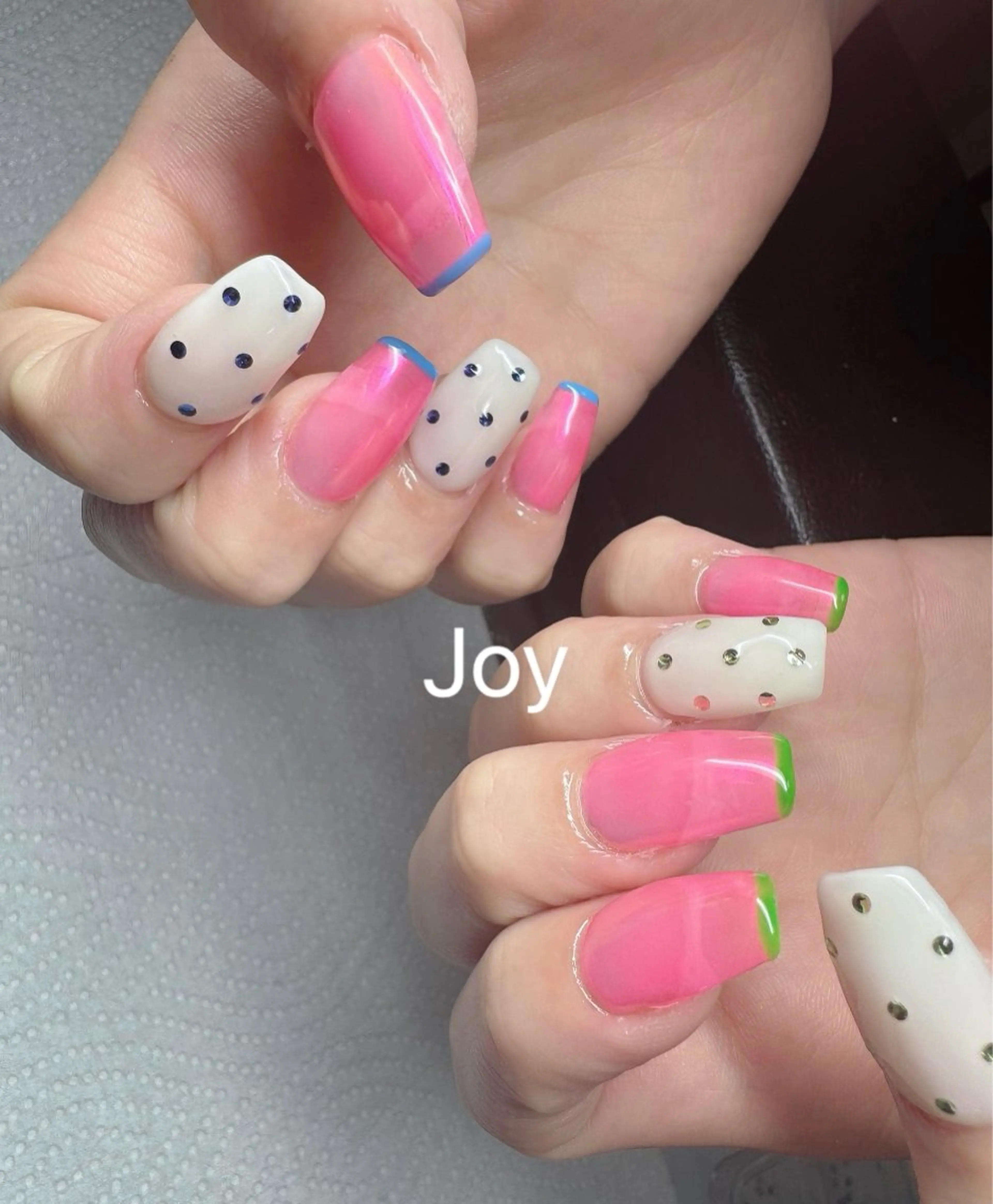 ネイル 長さ出し 持ち込み Nail Salon JOYのネイルデザイン