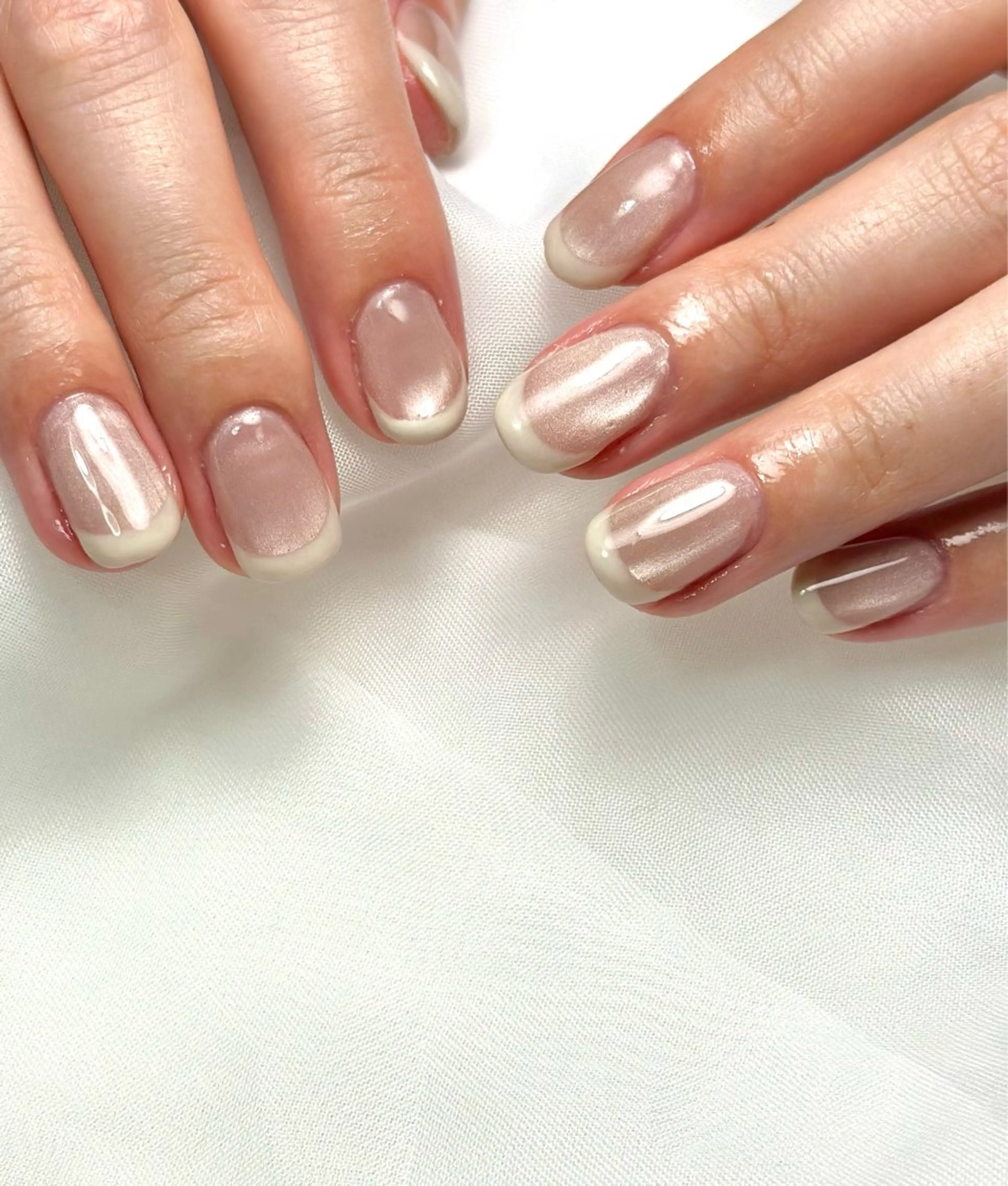 ネイル フレンチネイル マグネットネイル bibiwoo Ayakoのネイルデザイン