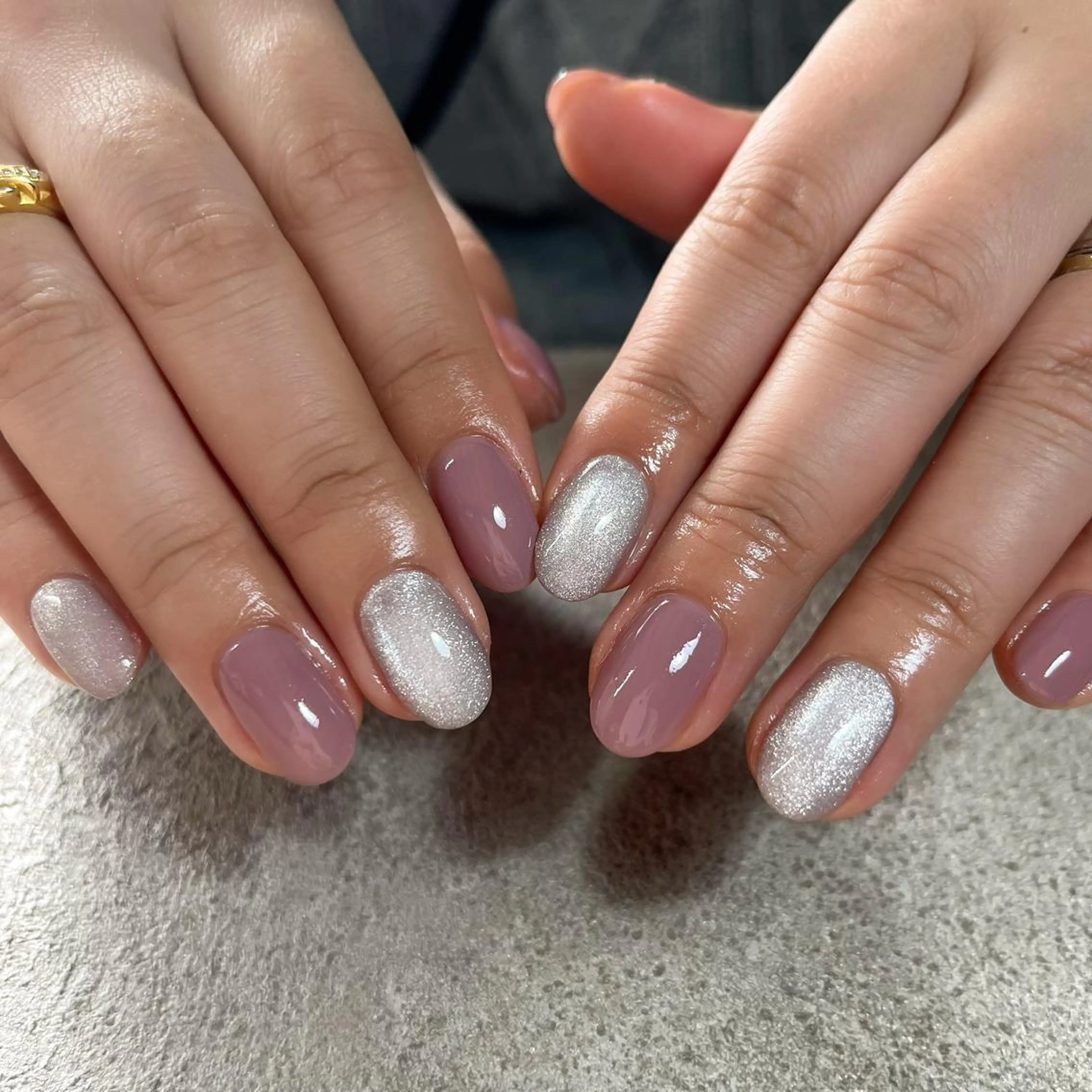 ネイル マグネットネイル ワンカラーネイル Koa nails.のネイルデザイン
