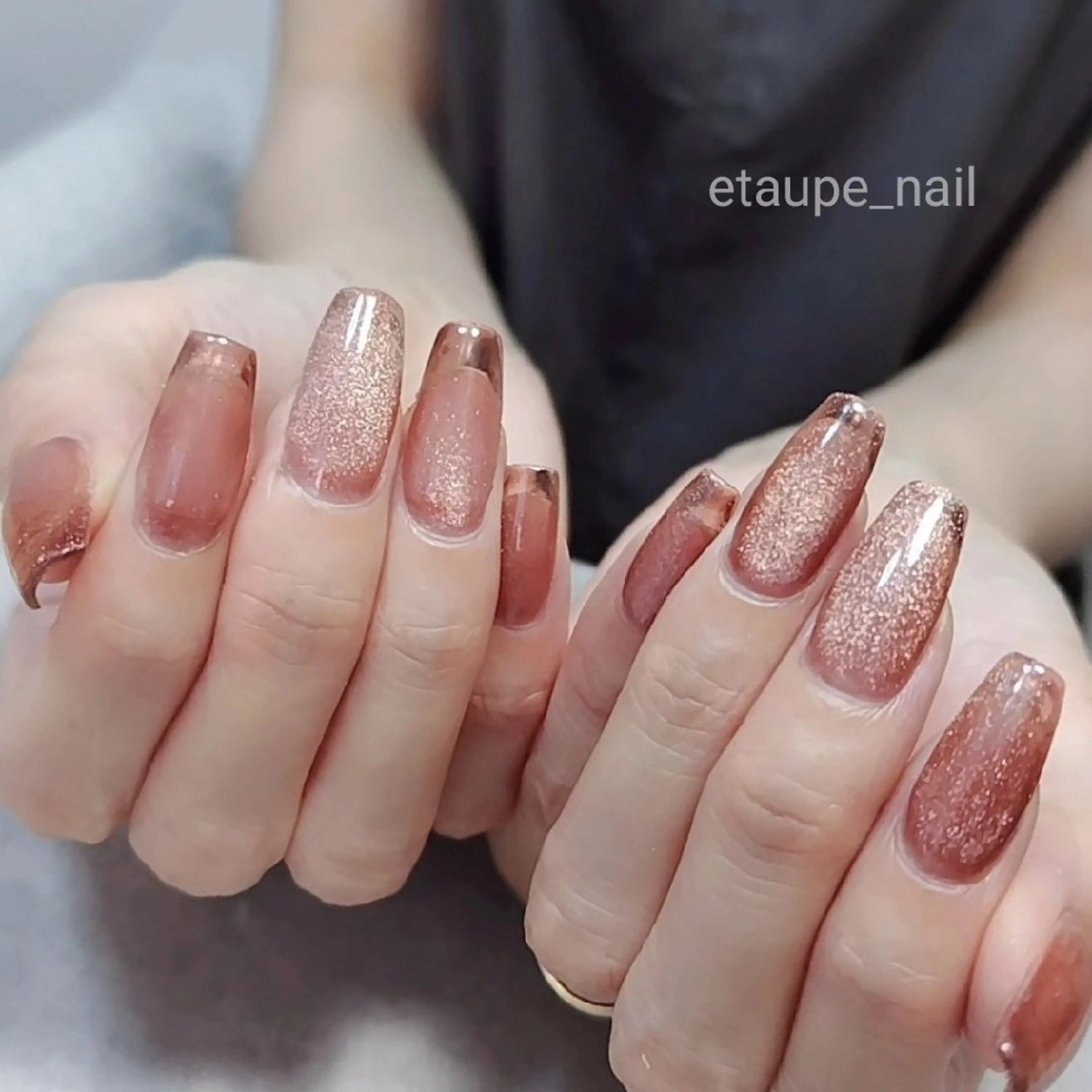 ネイル マグネットネイル マグネットワンカラー ワンカラーネイル ネイルチップ etaupe nail所属・向原自宅サロン ★エトープネイルのネイルデザイン
