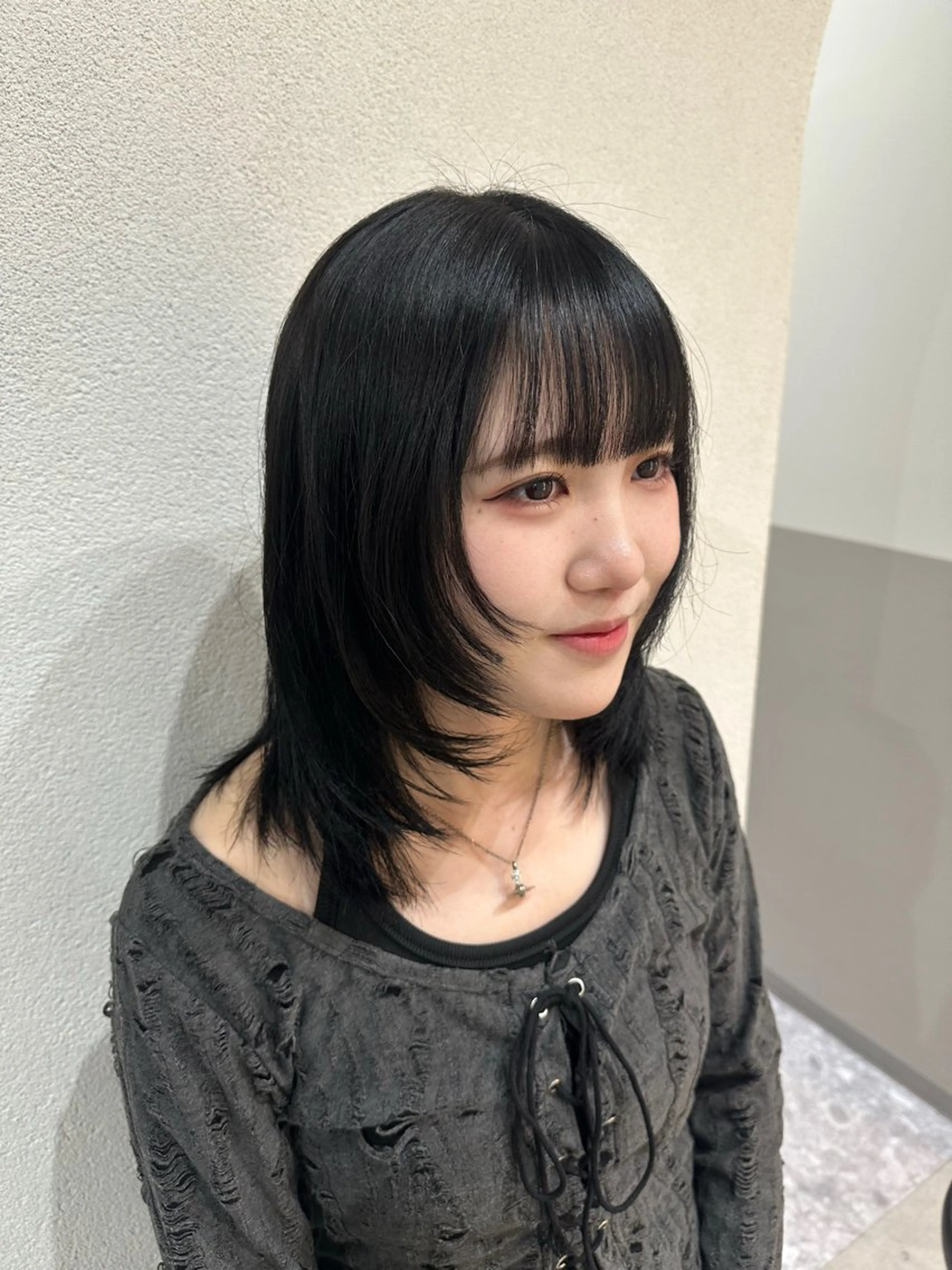 ミディアム カラー カット ヘアカラー トリートメント 🪞個室サロン/韓国 艶髪/keito🪞のヘアスタイル