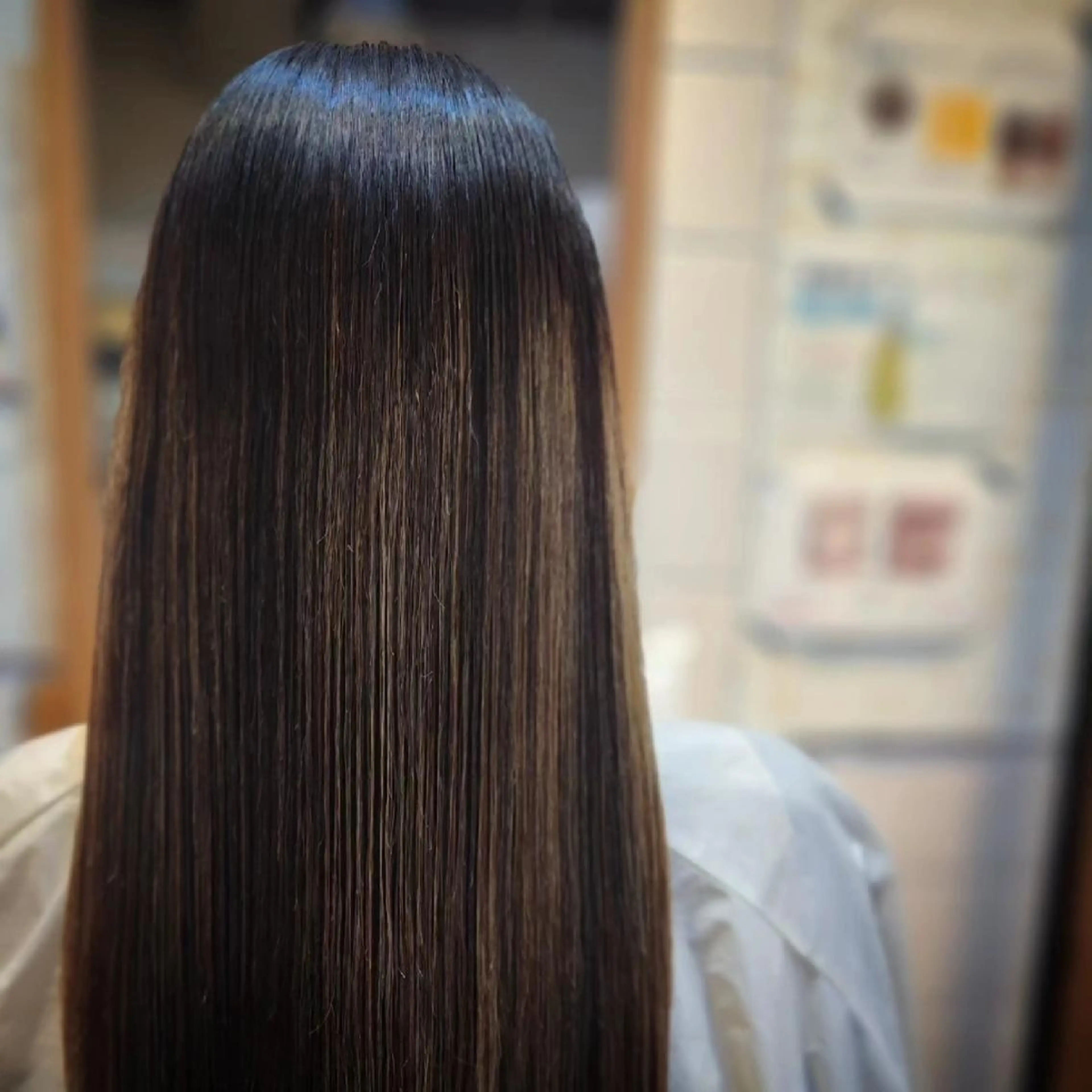 ロング パーマ 縮毛矯正 ユウナ/眉ワックス /メンズカットモデルのヘアスタイル