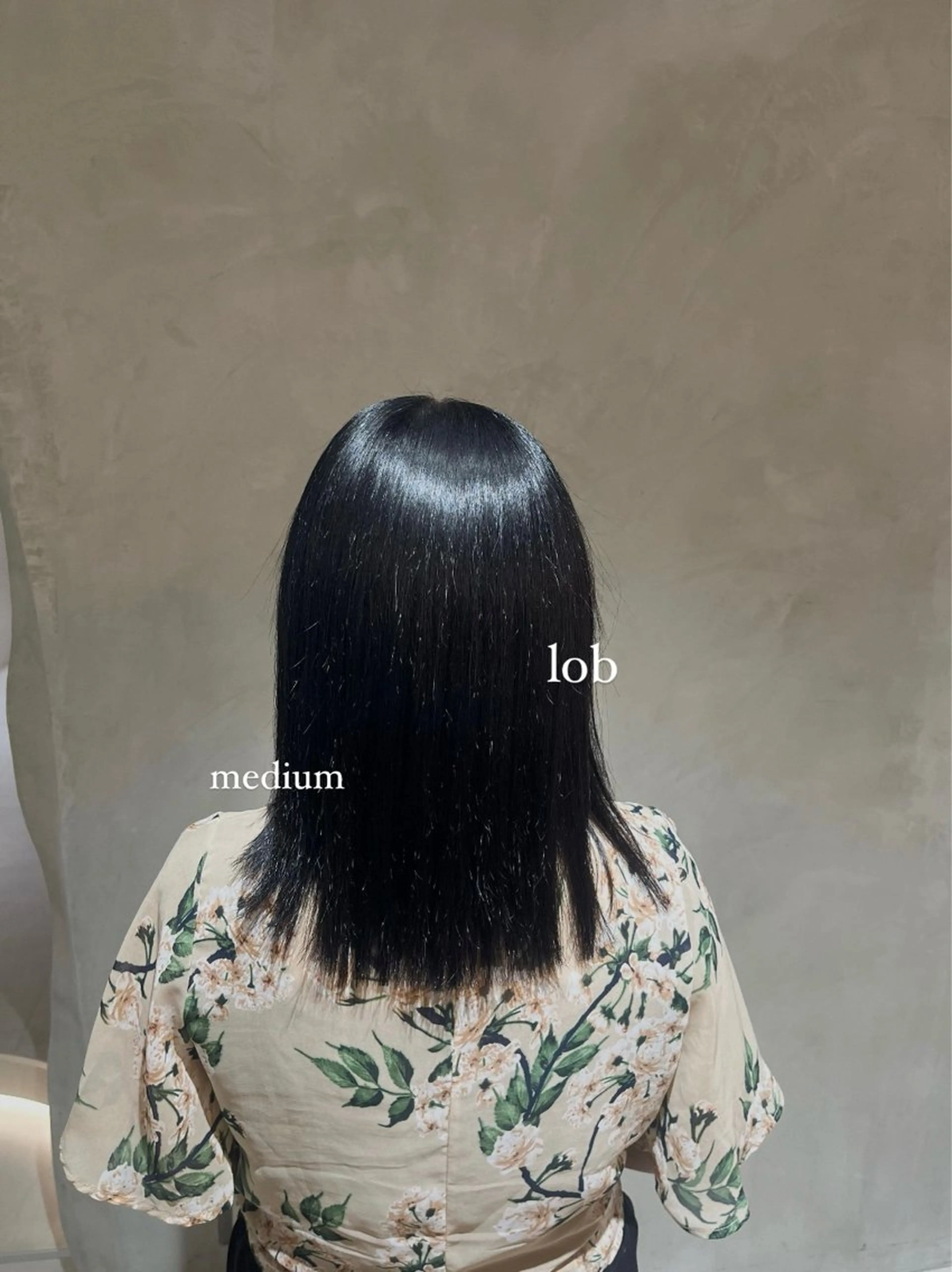 ミディアム カット ヘアカラー トリートメント effect横浜所属・切りっぱなしボブ/ 艶カラー/綾莉のヘアスタイル