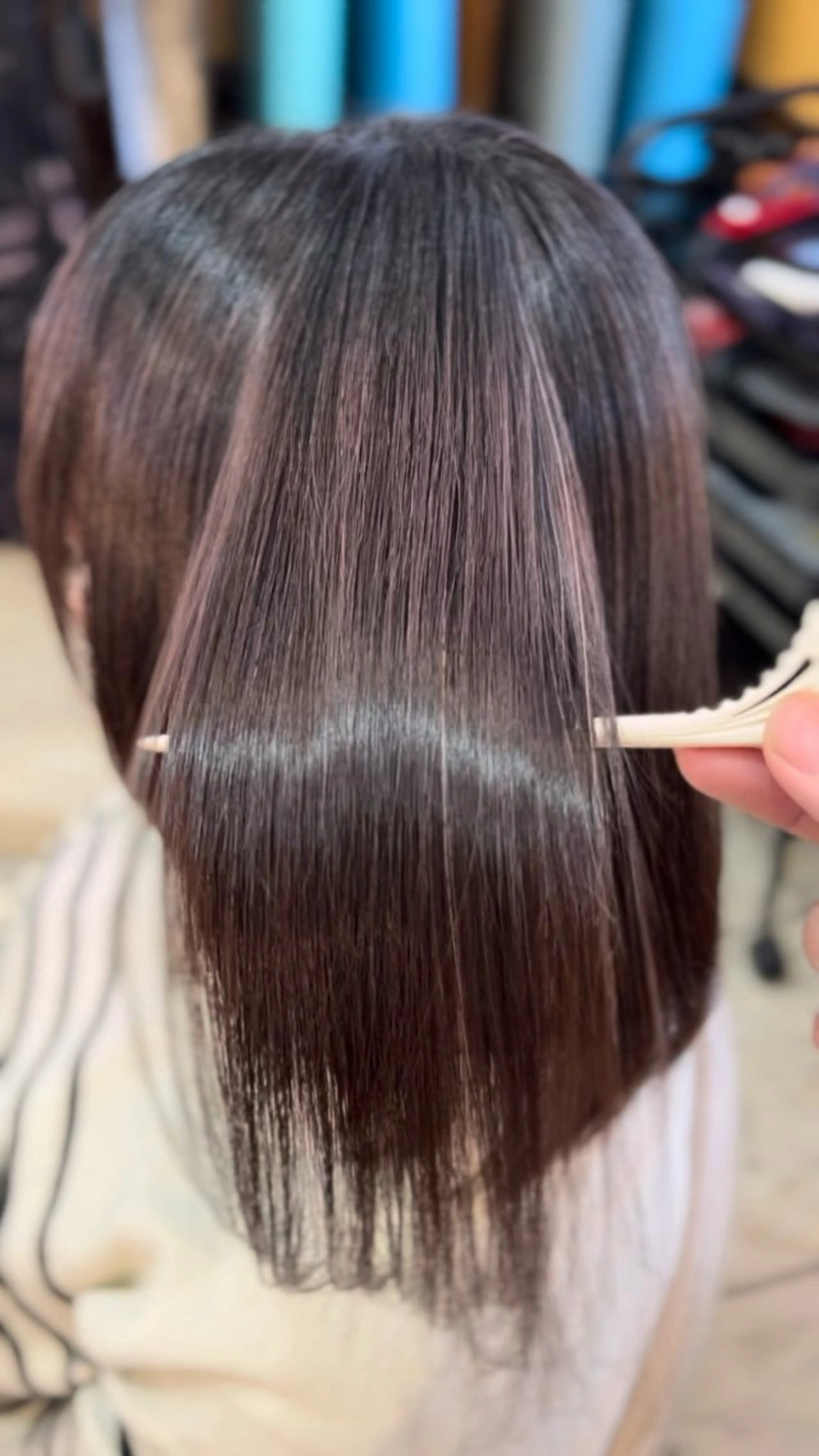 ロング カット 縮毛矯正 トリートメント 縮毛矯正/髪質改善 飯田公祐のヘアスタイル