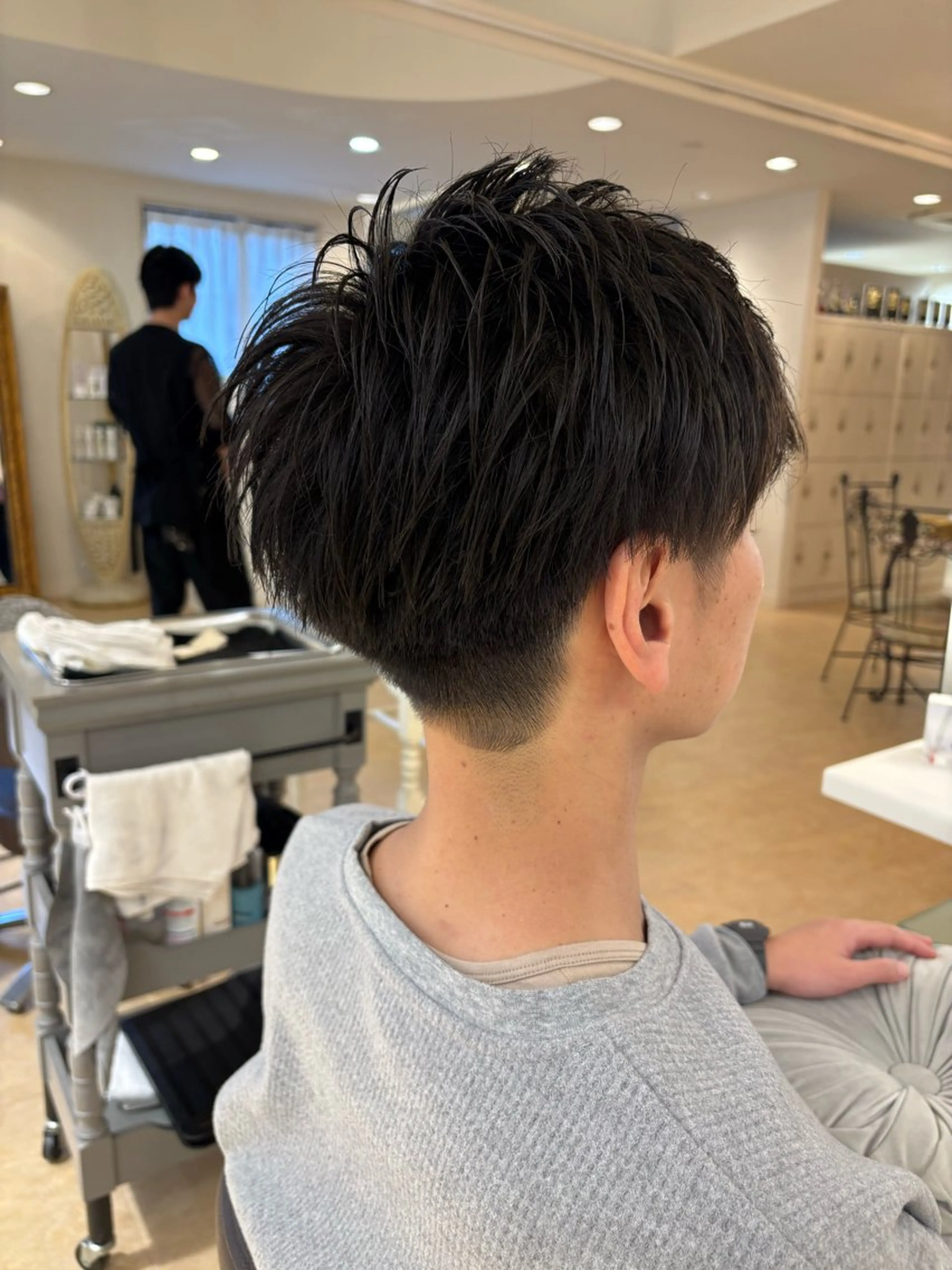 メンズカット+炭酸スパ(眉カット付き)の写真