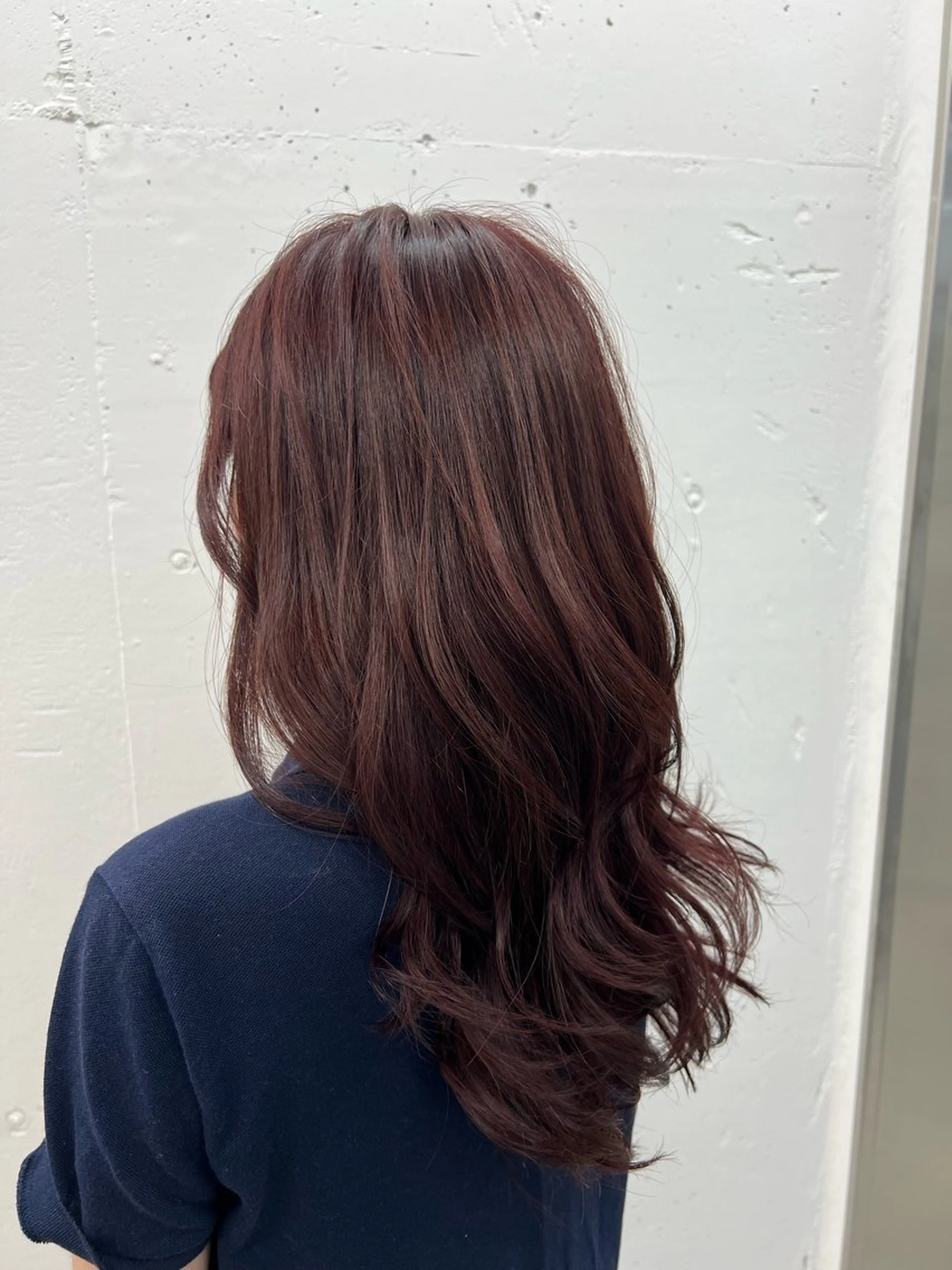 セミロング カラー ボルドーカラー ヘアカラー あすか JILLSTUDIOのヘアスタイル