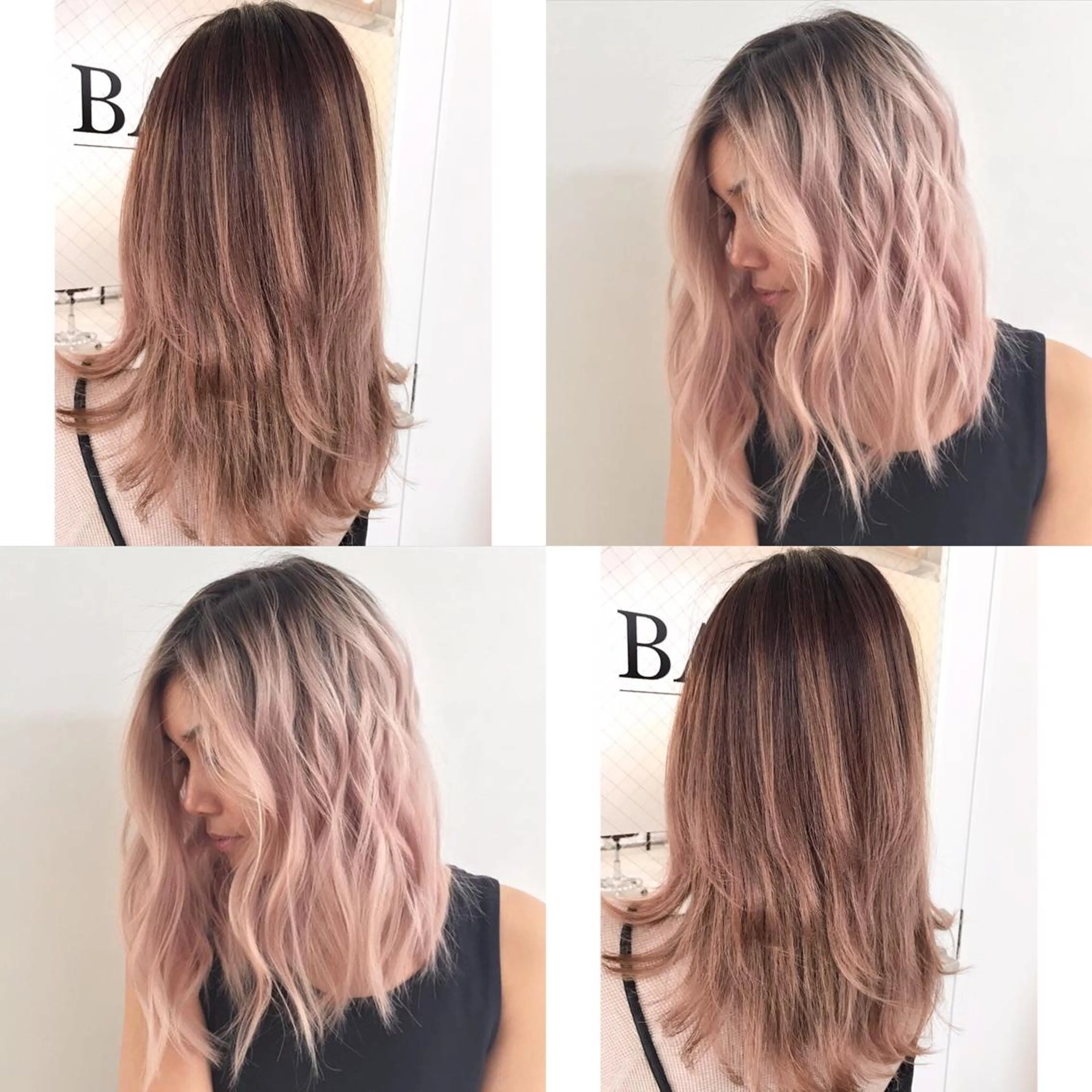 セミロング カラー ヘアアレンジ ヘアカラー トリートメント BANK'S hair所属・💐ケラチン 髪質改善寺坂雄飛💐のヘアスタイル