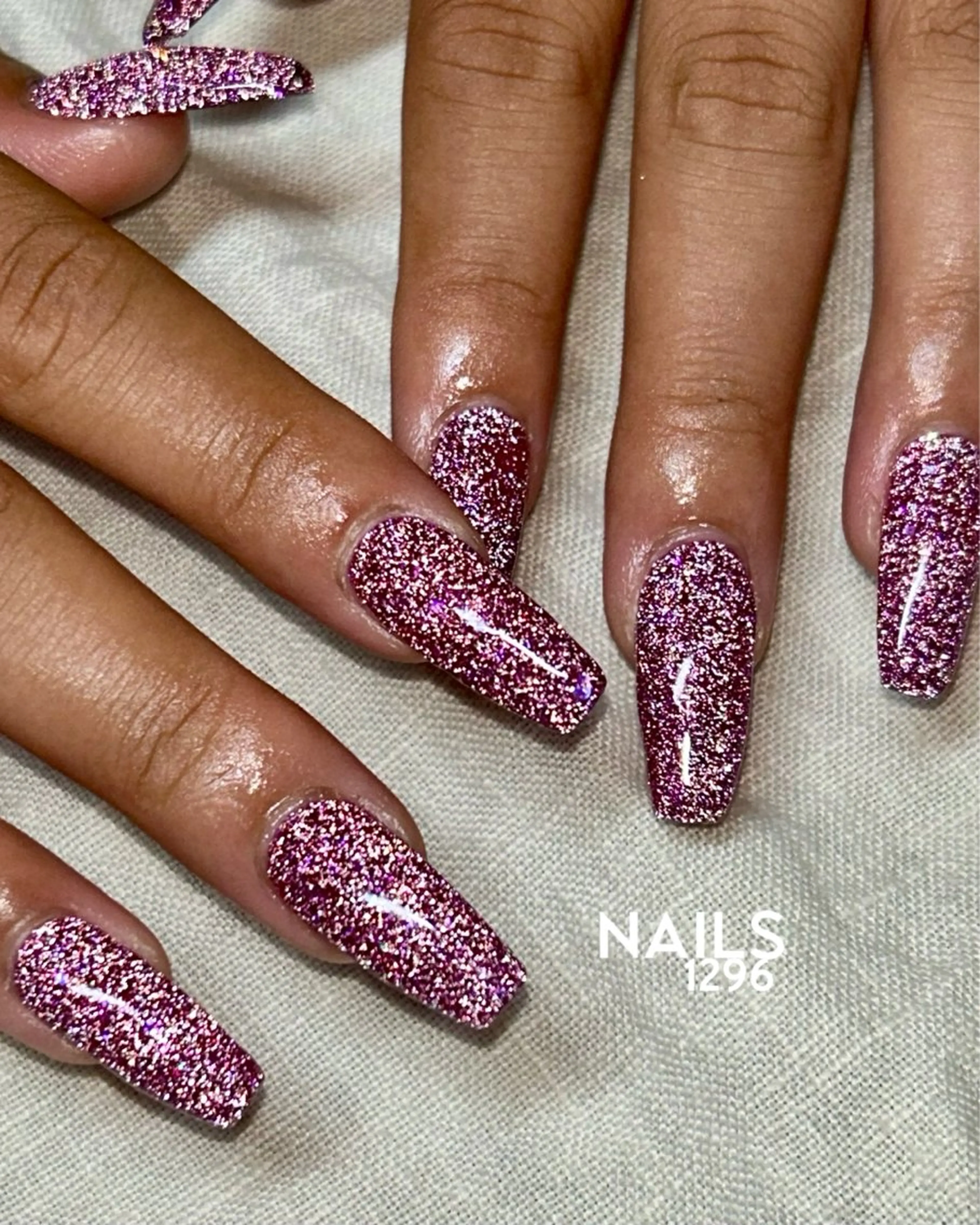 ネイル 長さ出し ワンカラーネイル NAILS1296所属・YURIE ☺︎のネイルデザイン