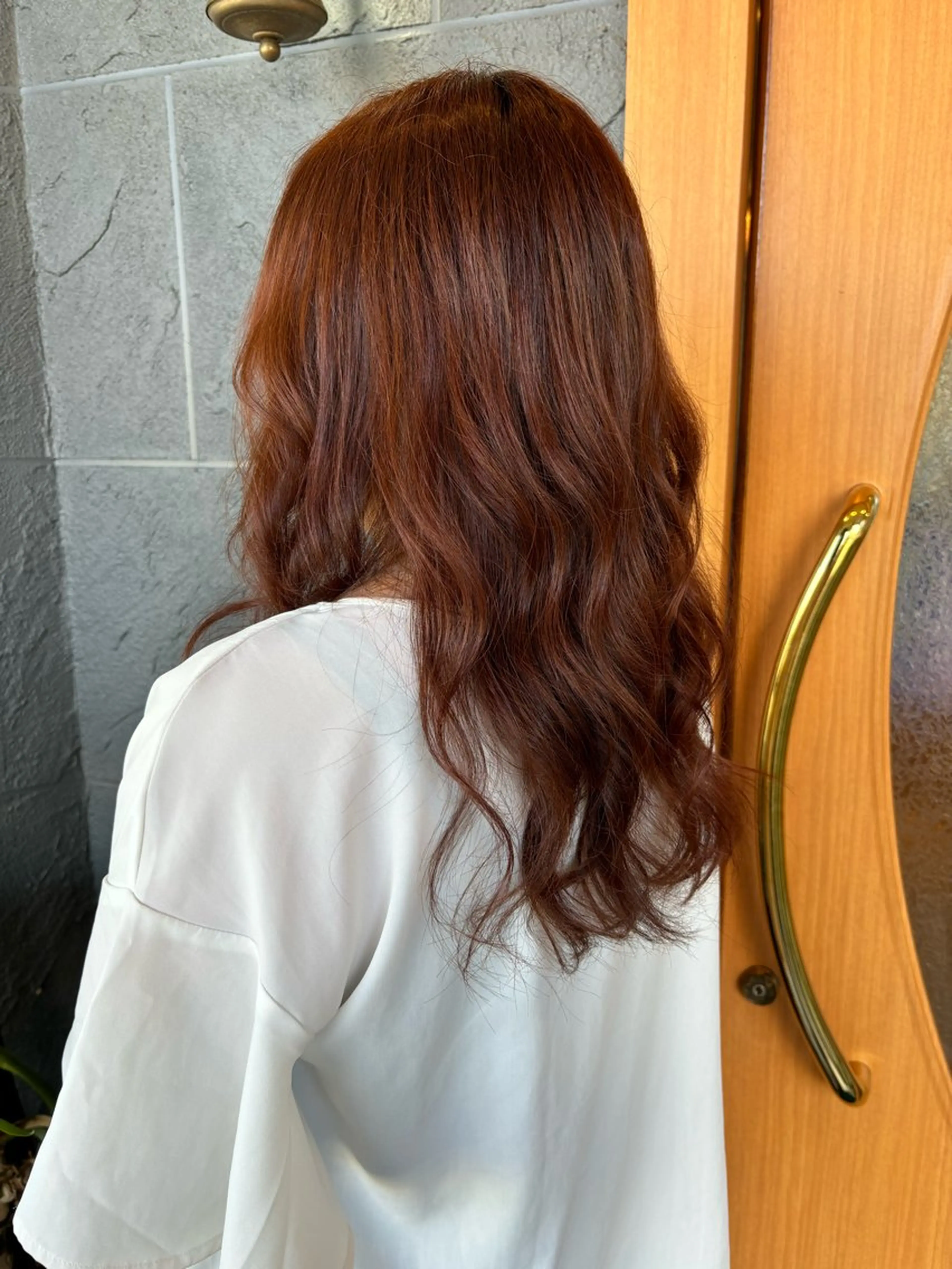 ロング カラー カット パーマ 亀山 来未のヘアスタイル