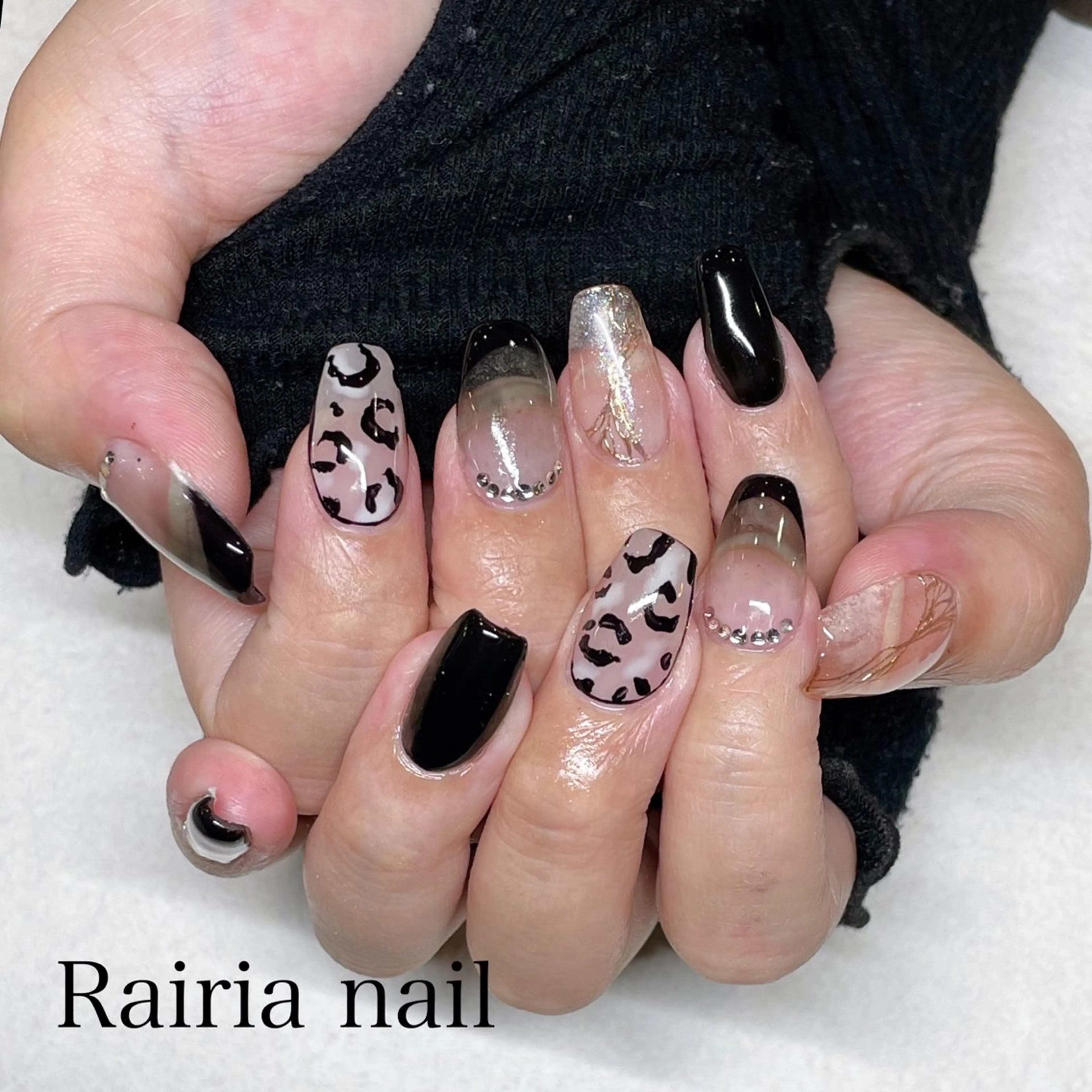 ネイル アートネイル ジェルネイル 持ち込み ニュアンスネイル パラジェル Rairia nail本八幡店のネイルデザイン